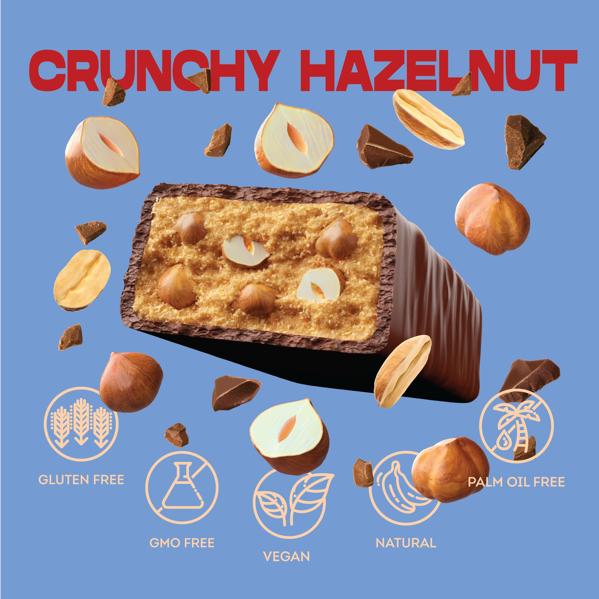 Mini Choco Protein Bar - Crunchy Hazelnut 20g