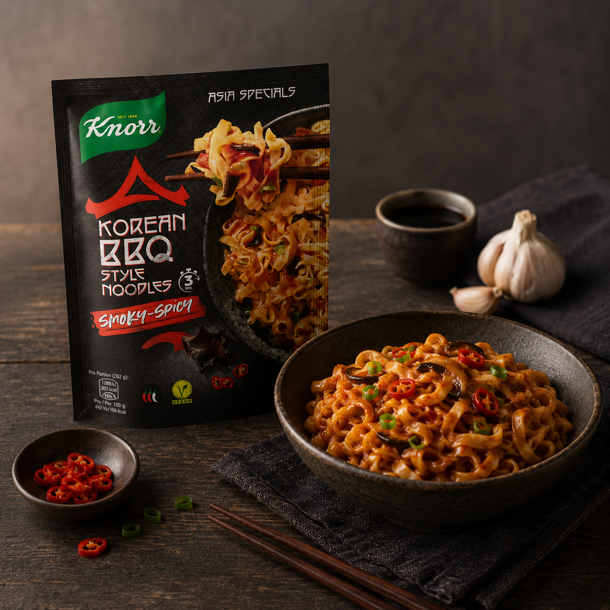 Knorr Asia Specials Nouilles saveur Coréen BBQ 135g