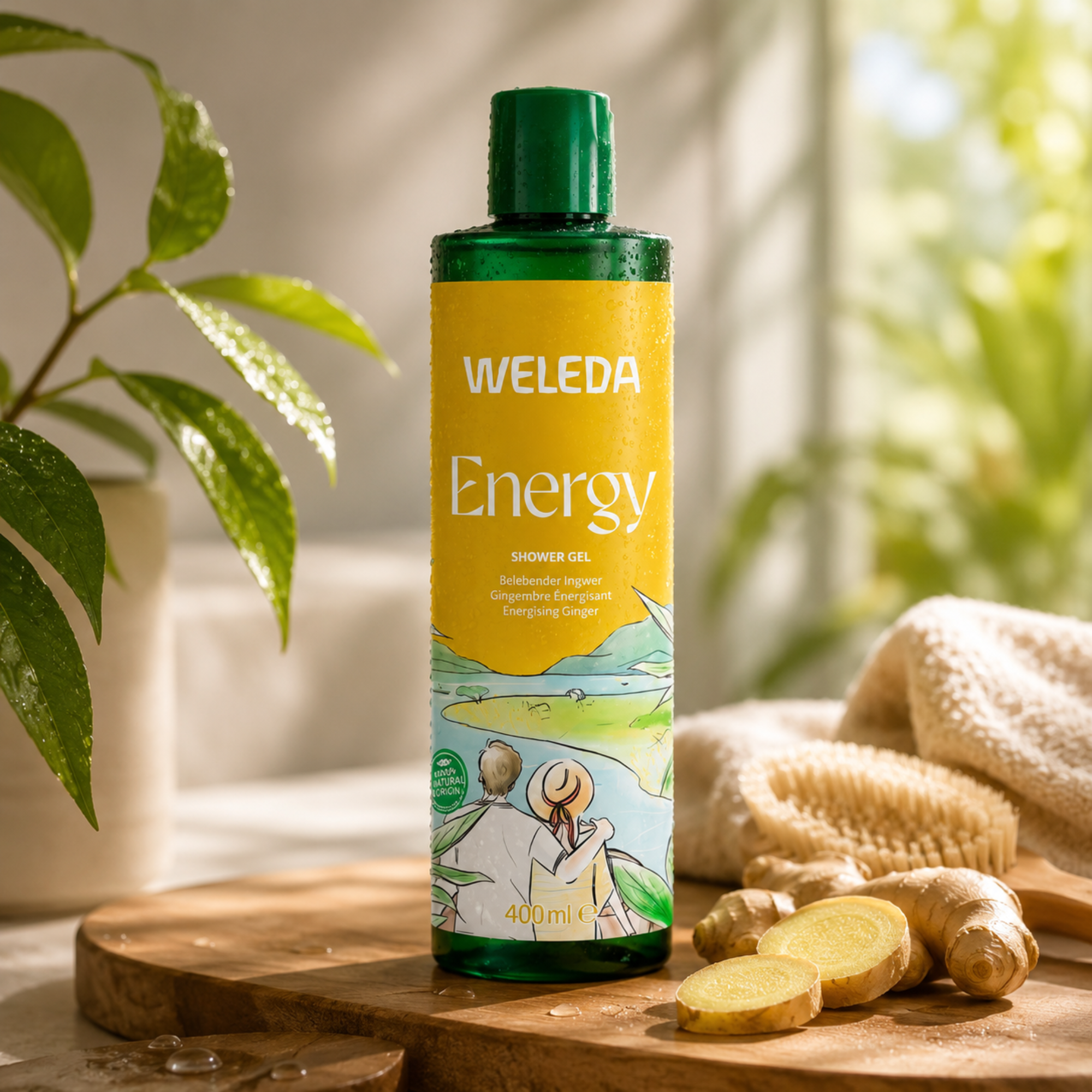 Energy Shower Gel Ginger Organic 400ml
