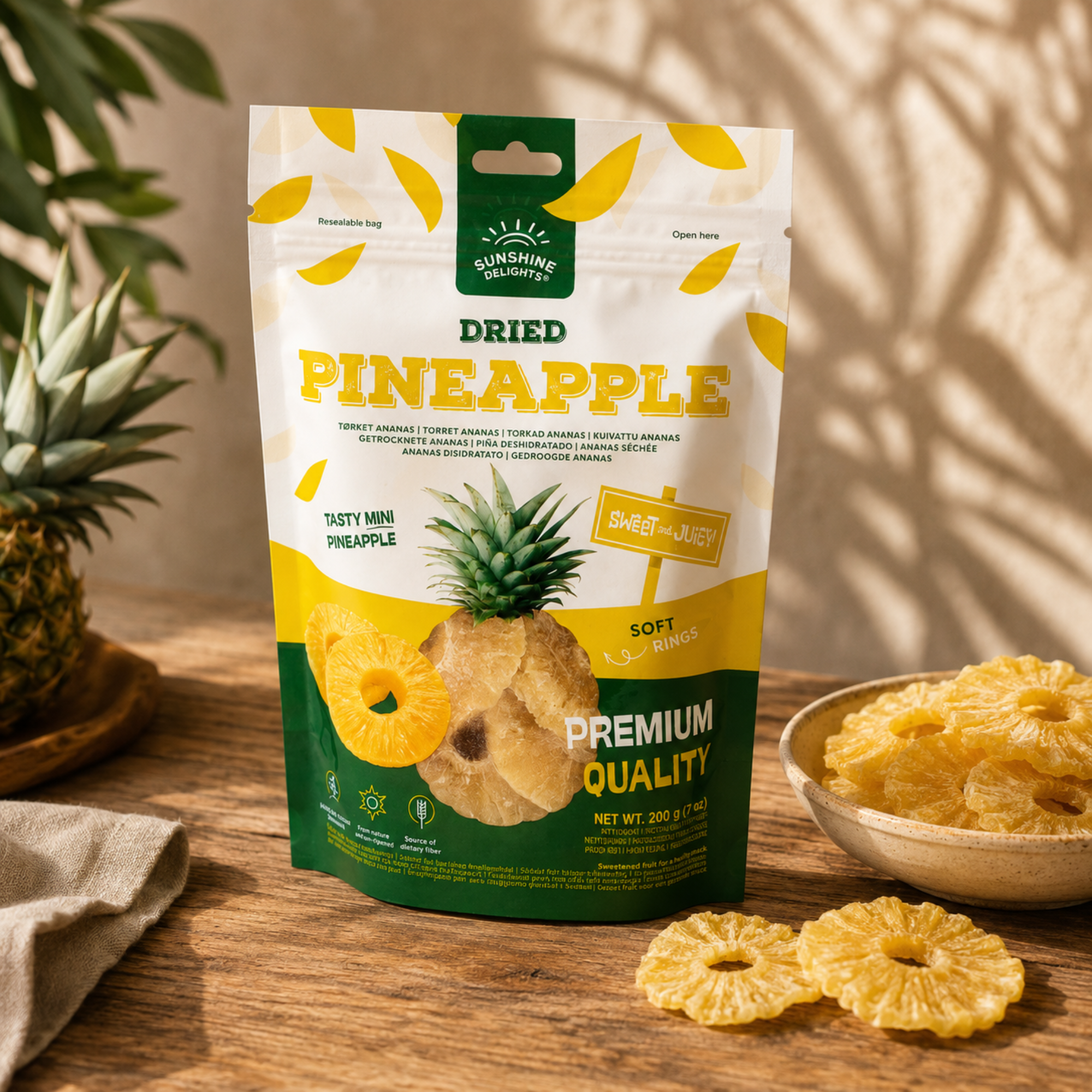 Dried pineapple 100g