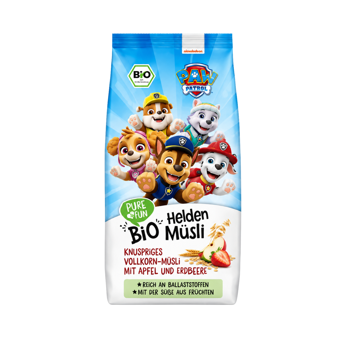 Vollkorn-Helden-Müesli Apfel & Erdbeere Bio 375g