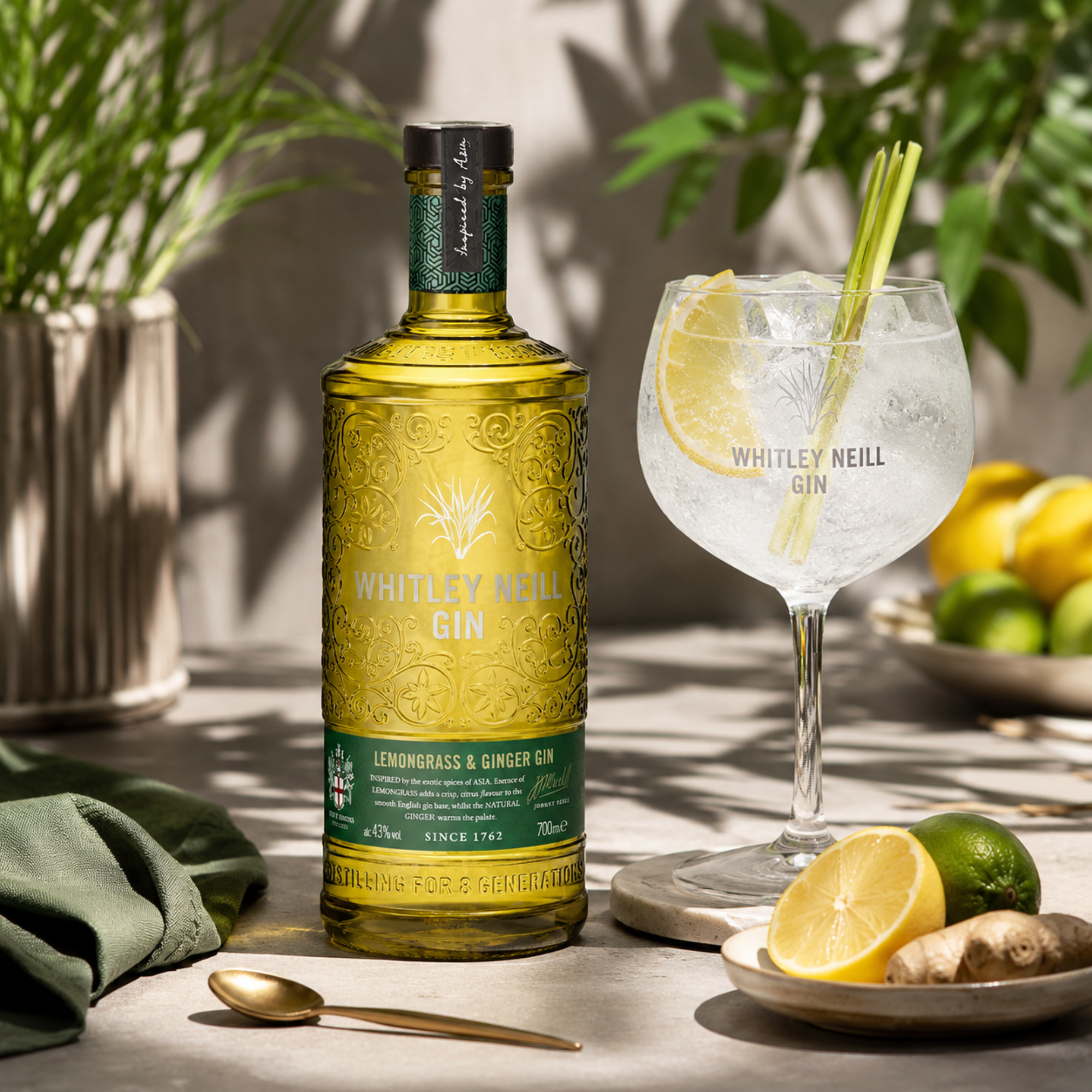 Gin Whitley Neill Citronnelle & Gingembre 41.3% - 700ml
