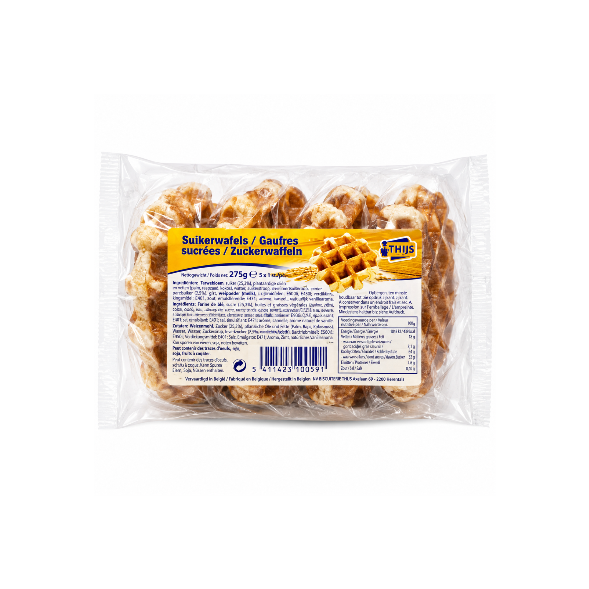 Gaufres sucrées 275g