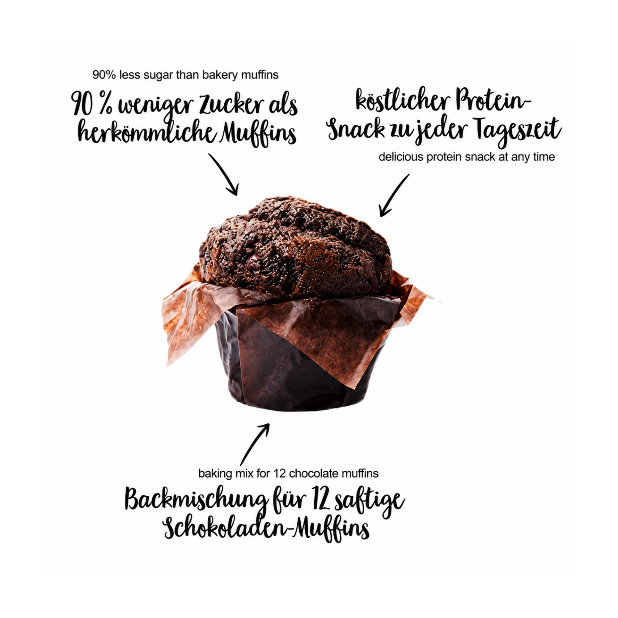 Préparation pour Muffins Protéinés au Chocolat 400g