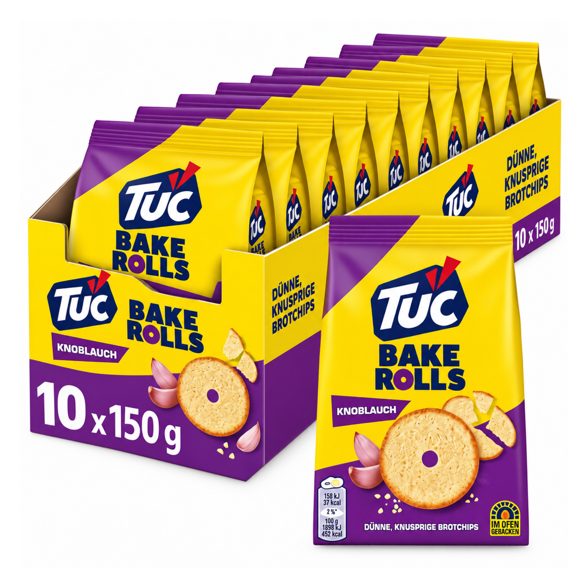 Tuc Bake Rolls Knoblauch 10 x 150g