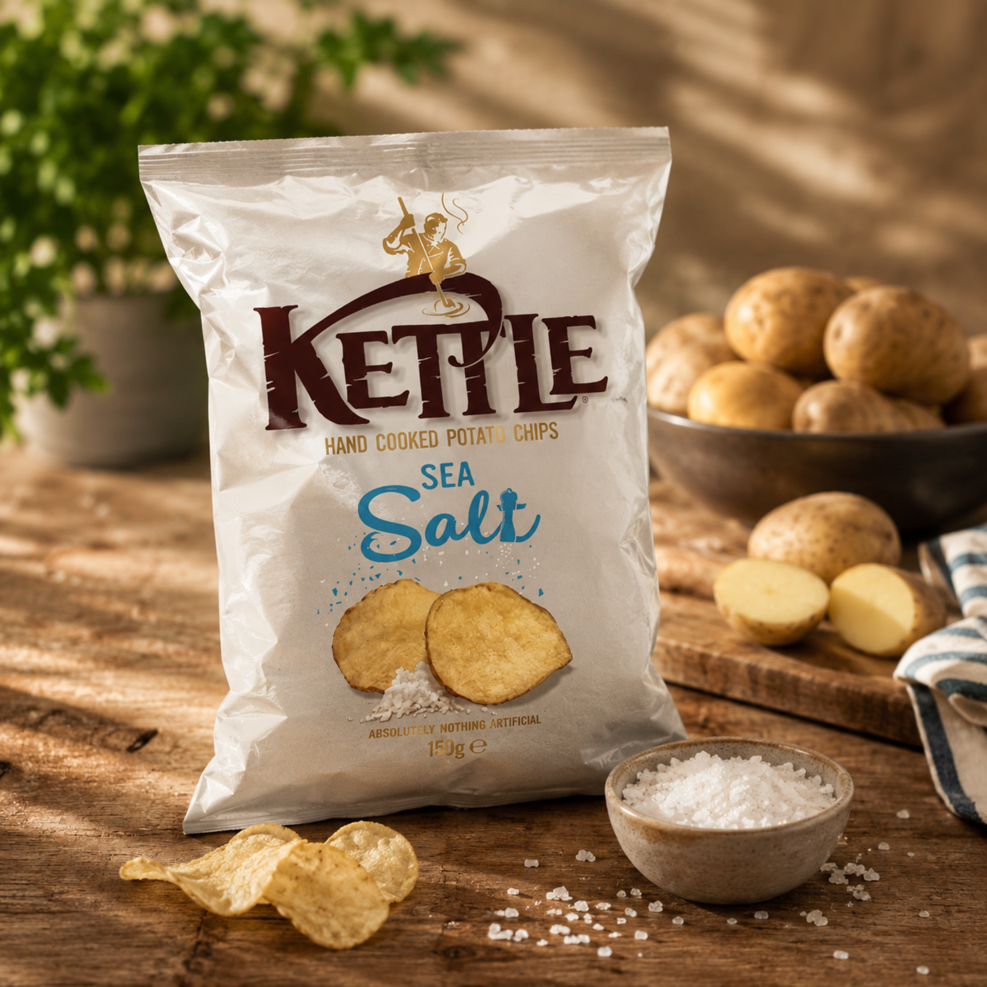 Kettle Chips Sea Salt Hand Cooked 130g