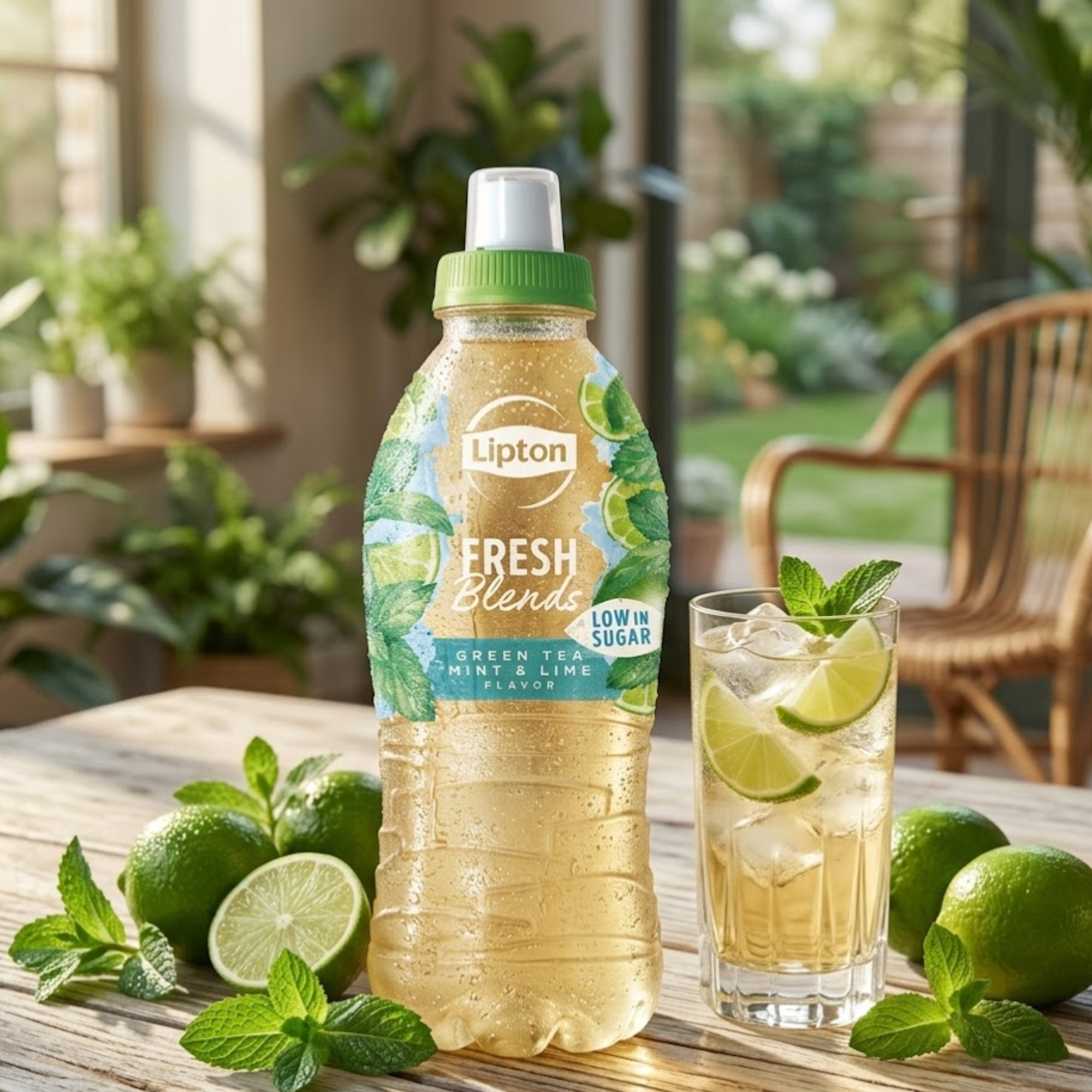 Lipton Fresh Blends Green Tea - Mint & Lime 700ml
