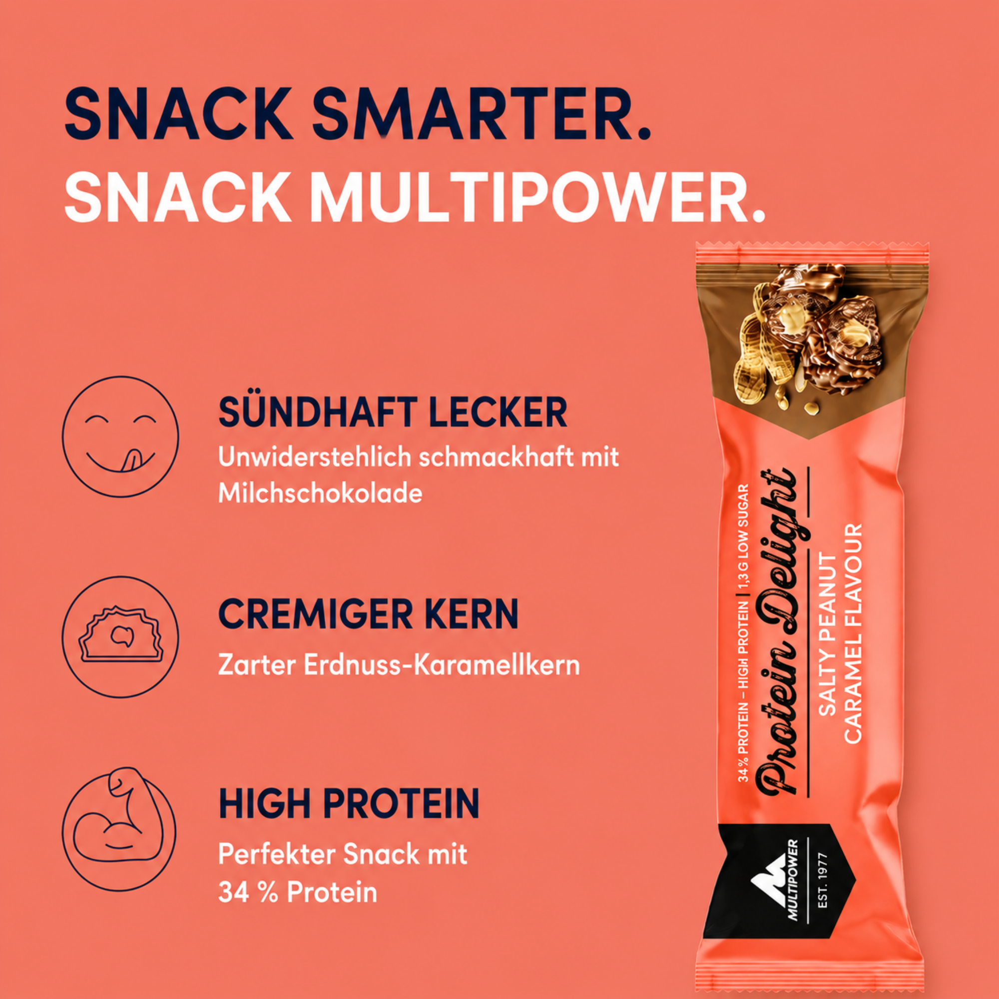 Protein Riegel Delight - Salty Peanut Caramel 35g