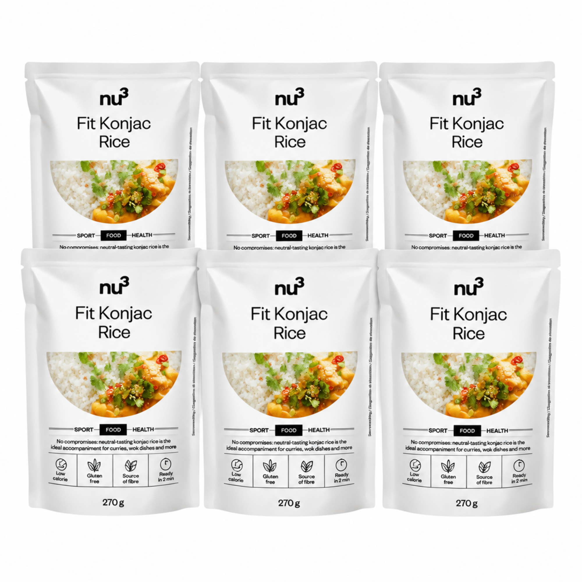 nu3 Konjak Reis 6 x 270g