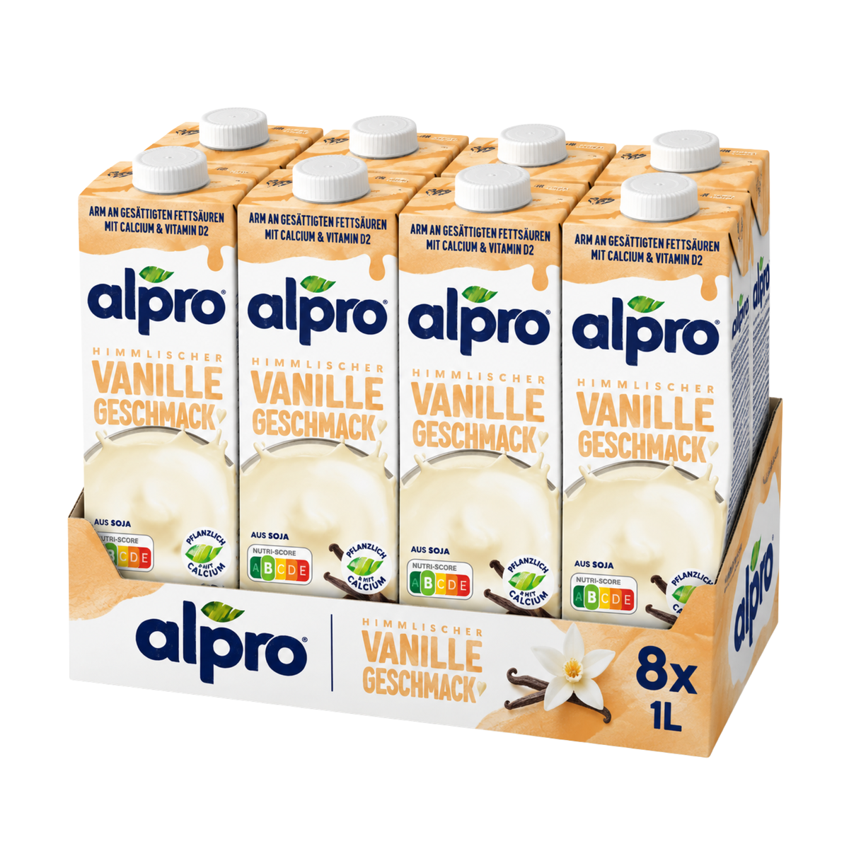 Alpro Soy Drink Vanilla 8 x 1L
