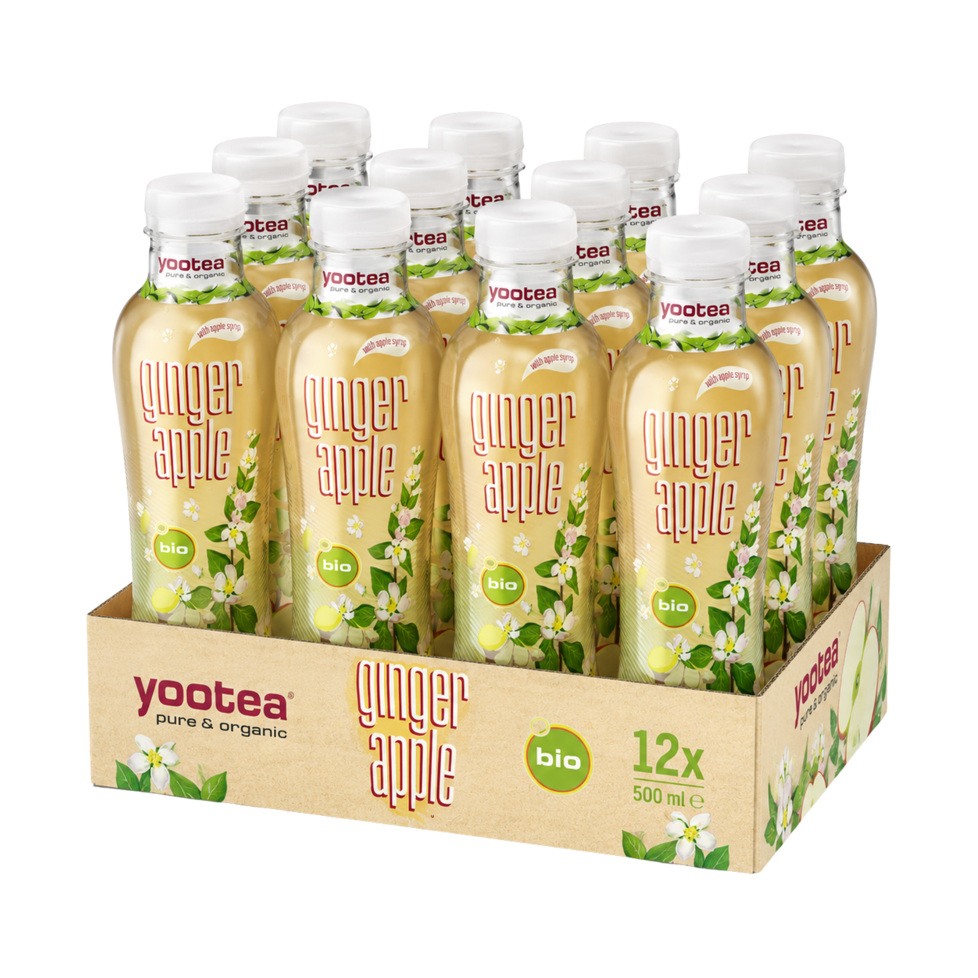 Organic Ginger Apple Iced Tea 12 x 500ml