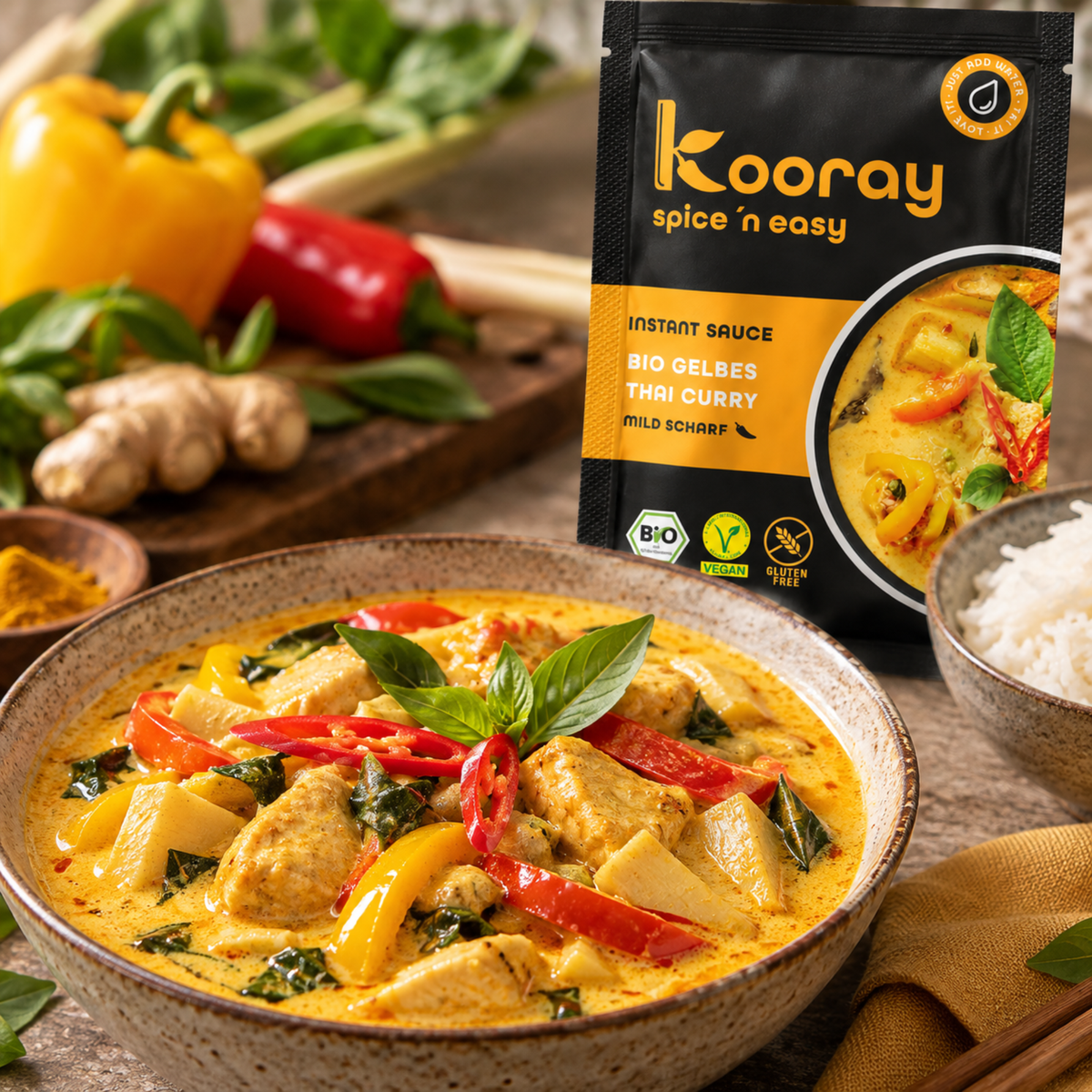 Curry thaï jaune bio 50g
