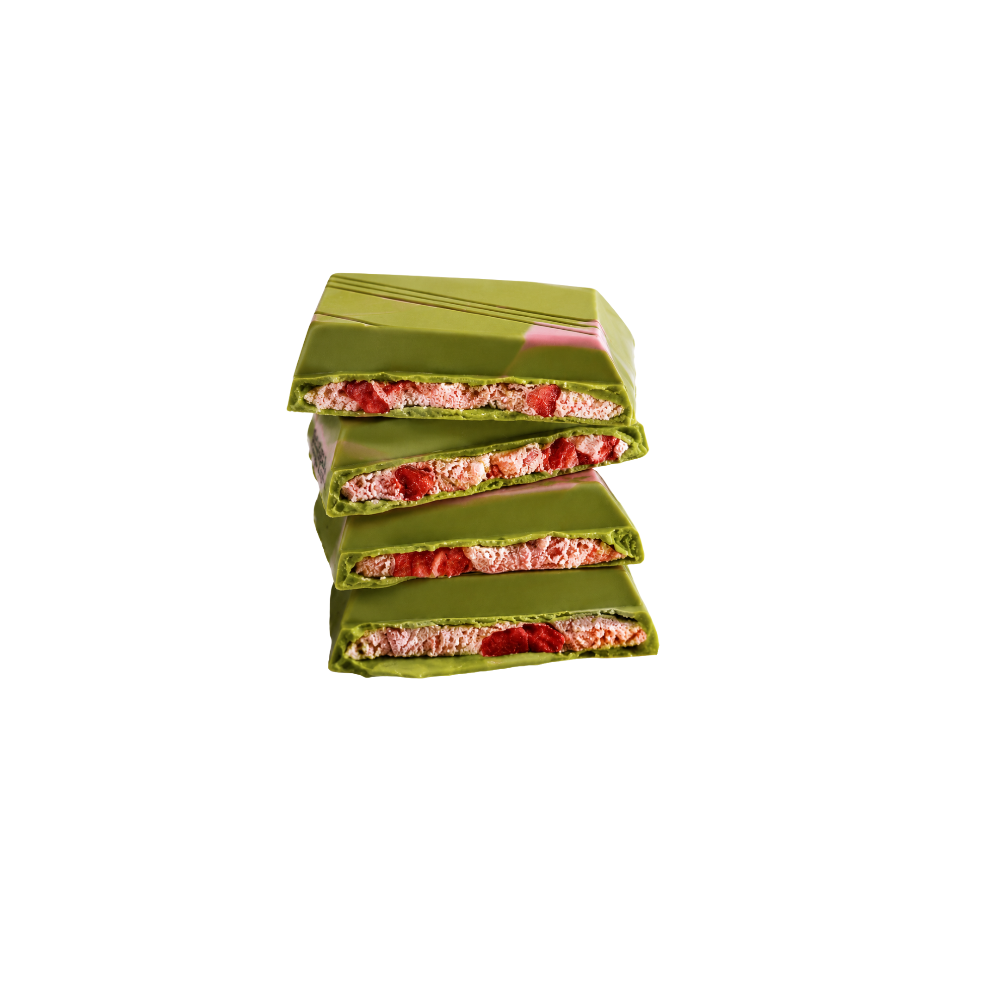 Matcha-Schokolade - Himbeercreme & Erdbeere 95g