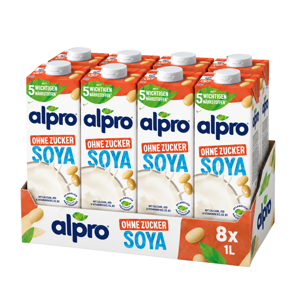Alpro Soy Drink Unsweetened 1l 8 x 1l