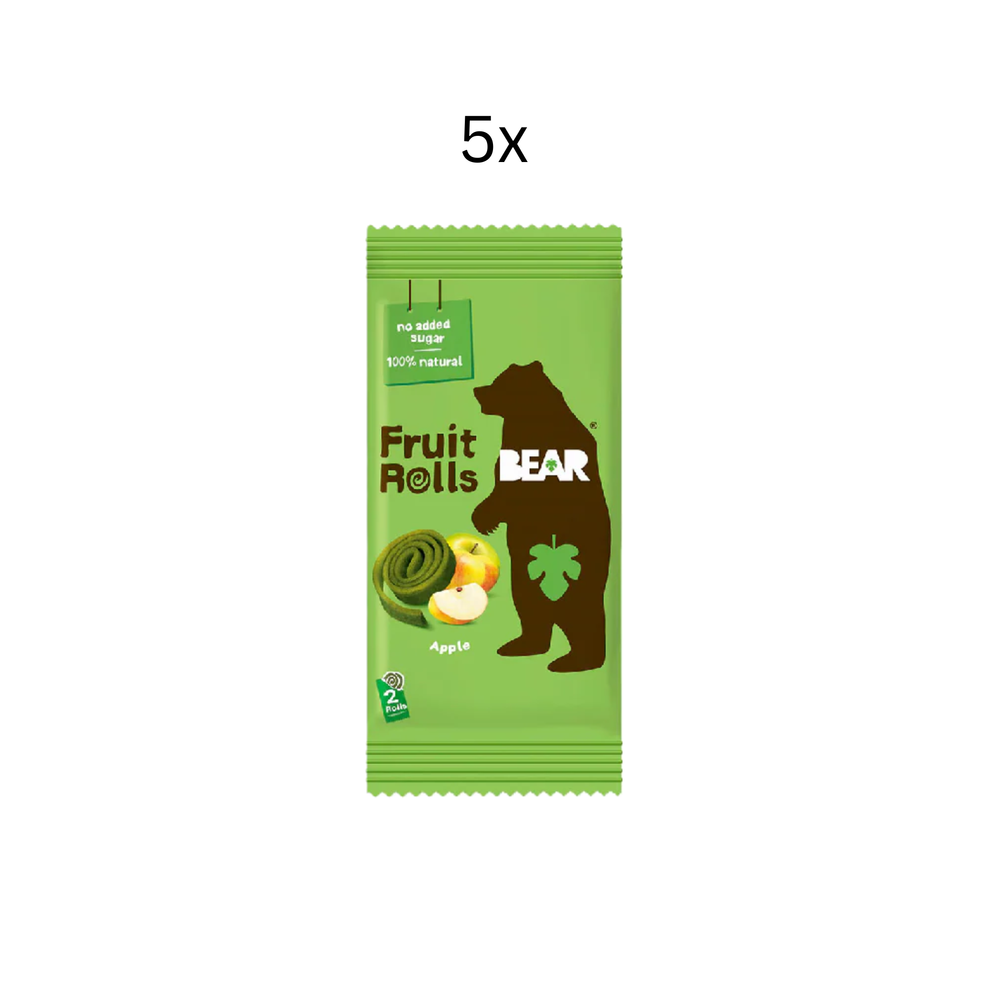 Bear Fruit Rolls Apple 5-Pack - 100g