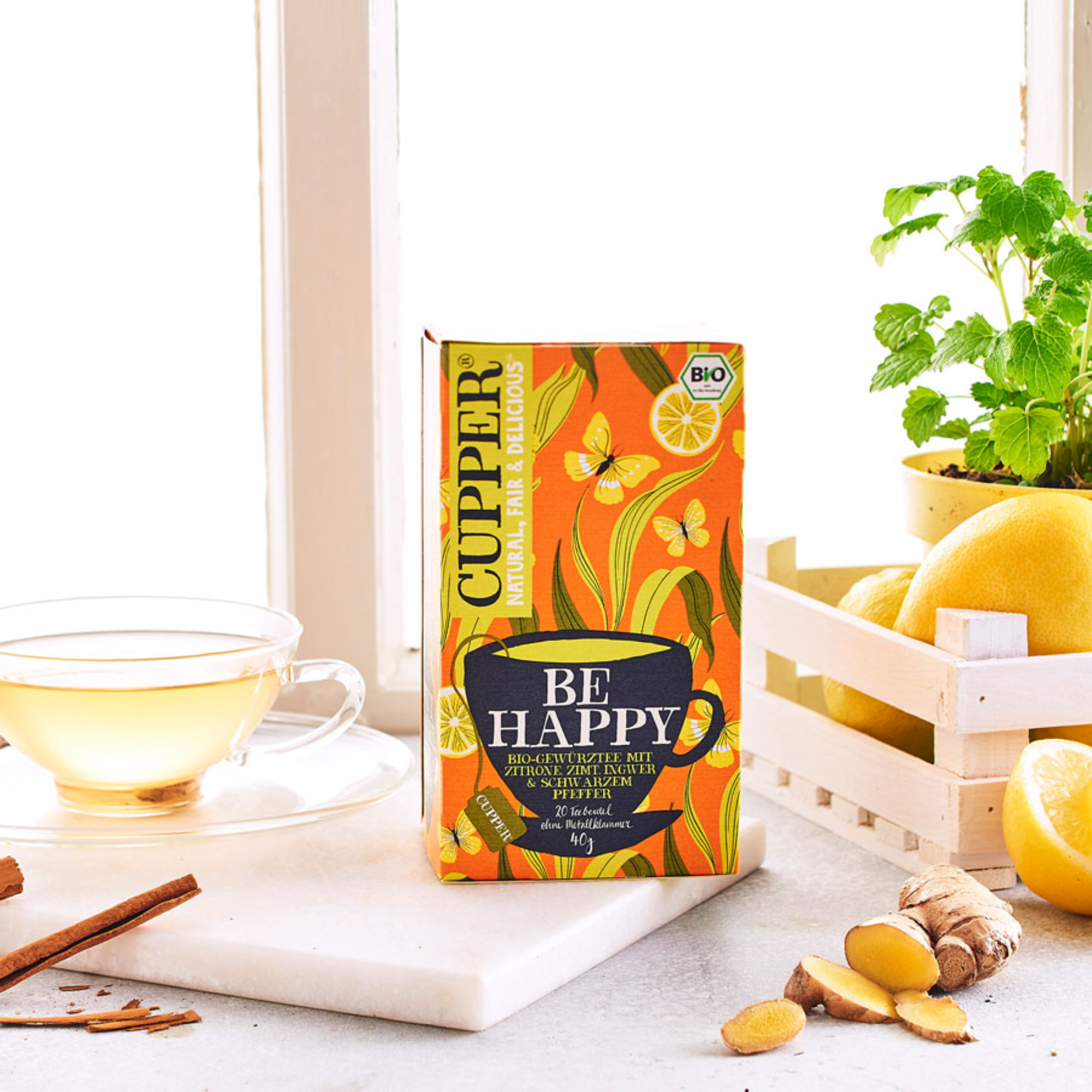 Cupper Tea Be Happy Bio 20 Beutel - 40g