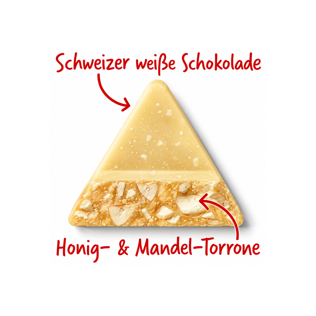 Toblerone White mit Honig-Mandel-Nougat 100g
