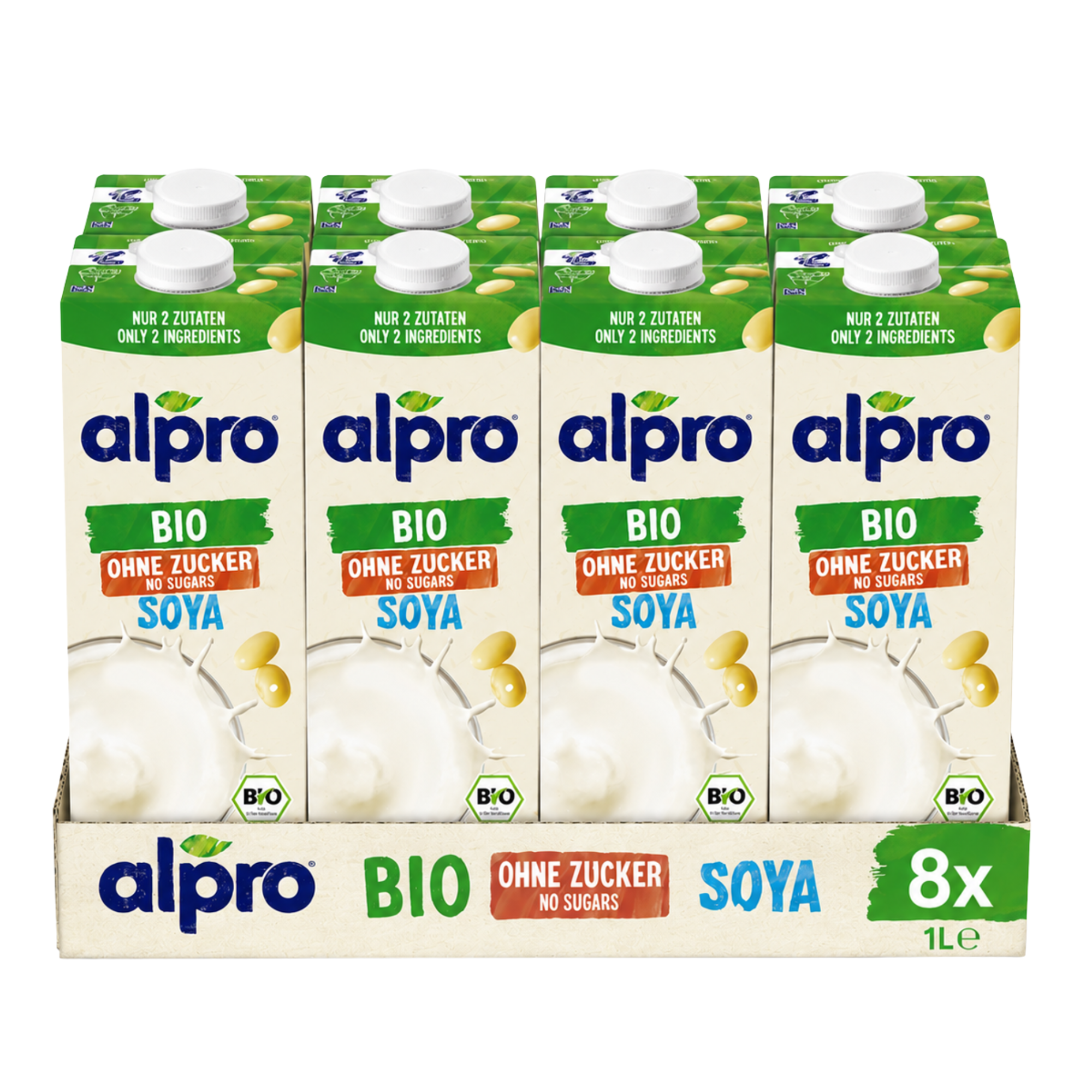 Alpro Sojadrink ohne Zucker Bio 8 x 1l
