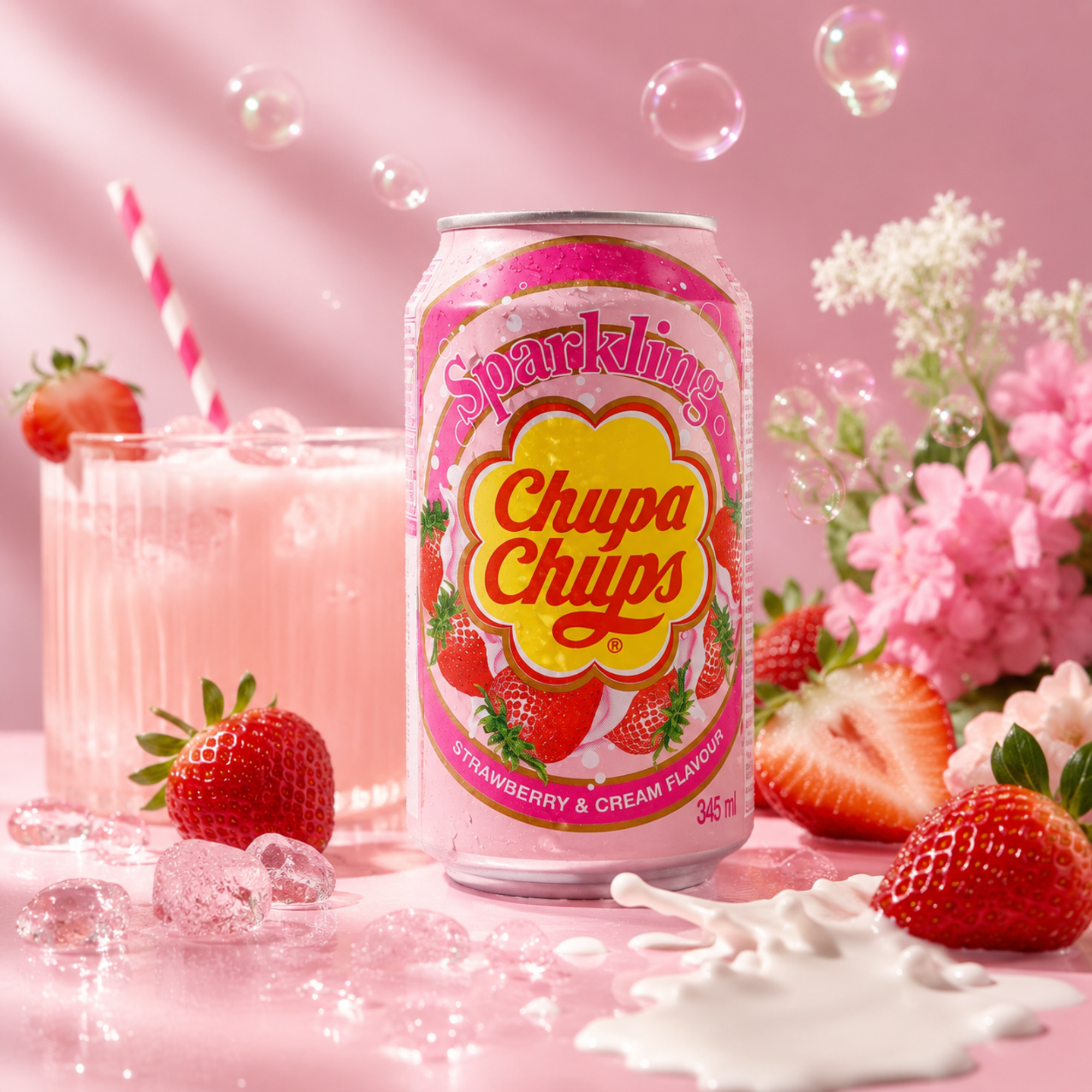 Chupa Chups Strawberry Drink 345ml