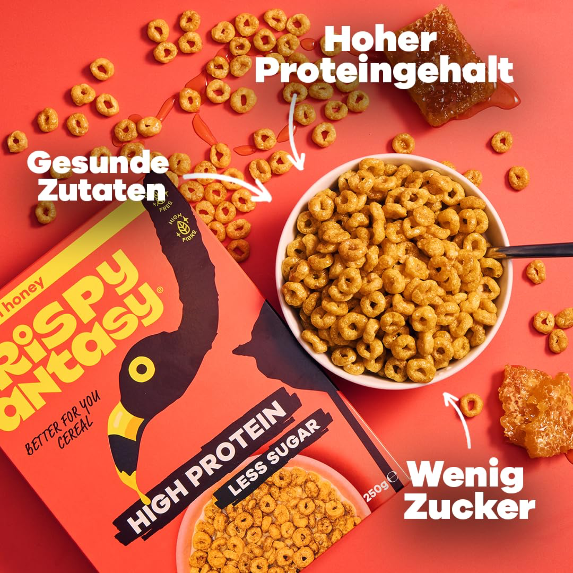 Crispy Fantasy Honig Cerealien 250g
