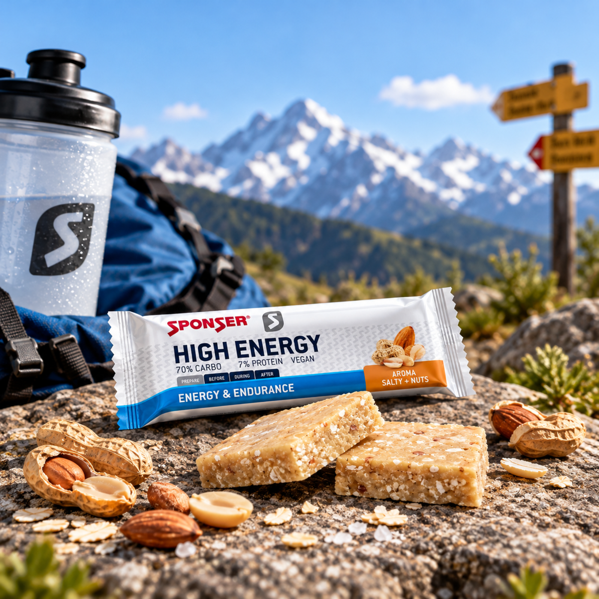 High Energy Bar Salty Nuts 45g