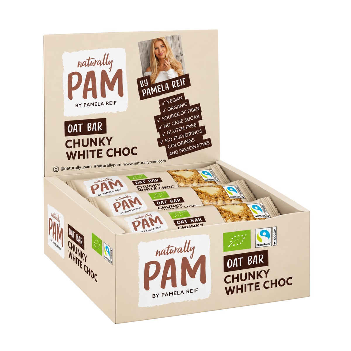 Bar Oat Chunky White Choc Organic 12 x 40g