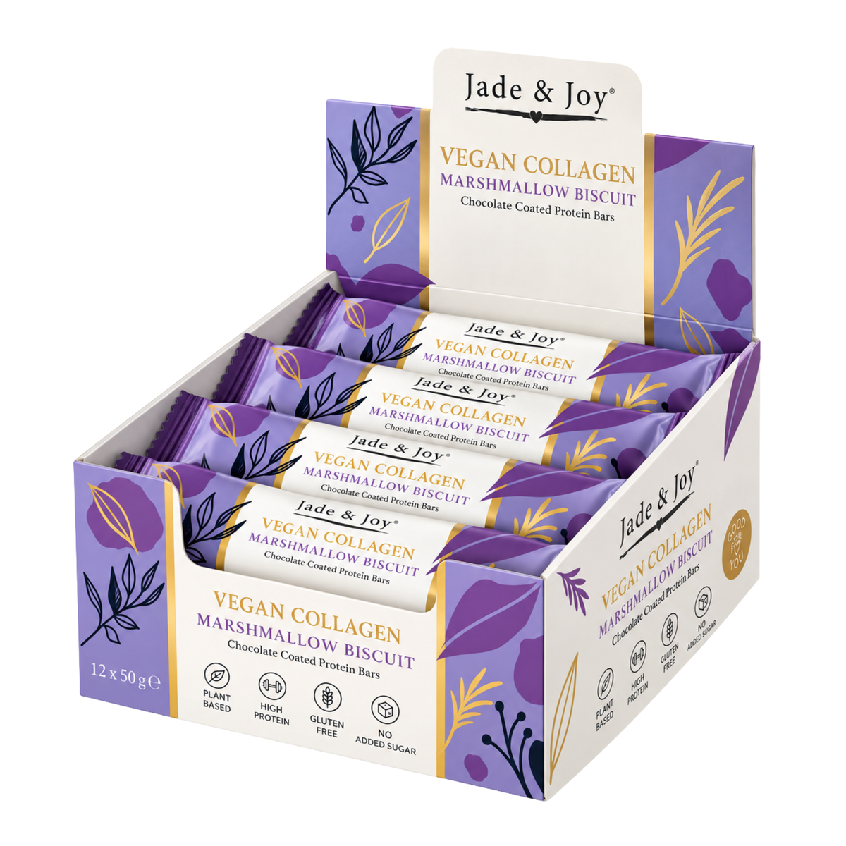 Barre protéinée au collagène goût biscuit guimauve 12 x 50g