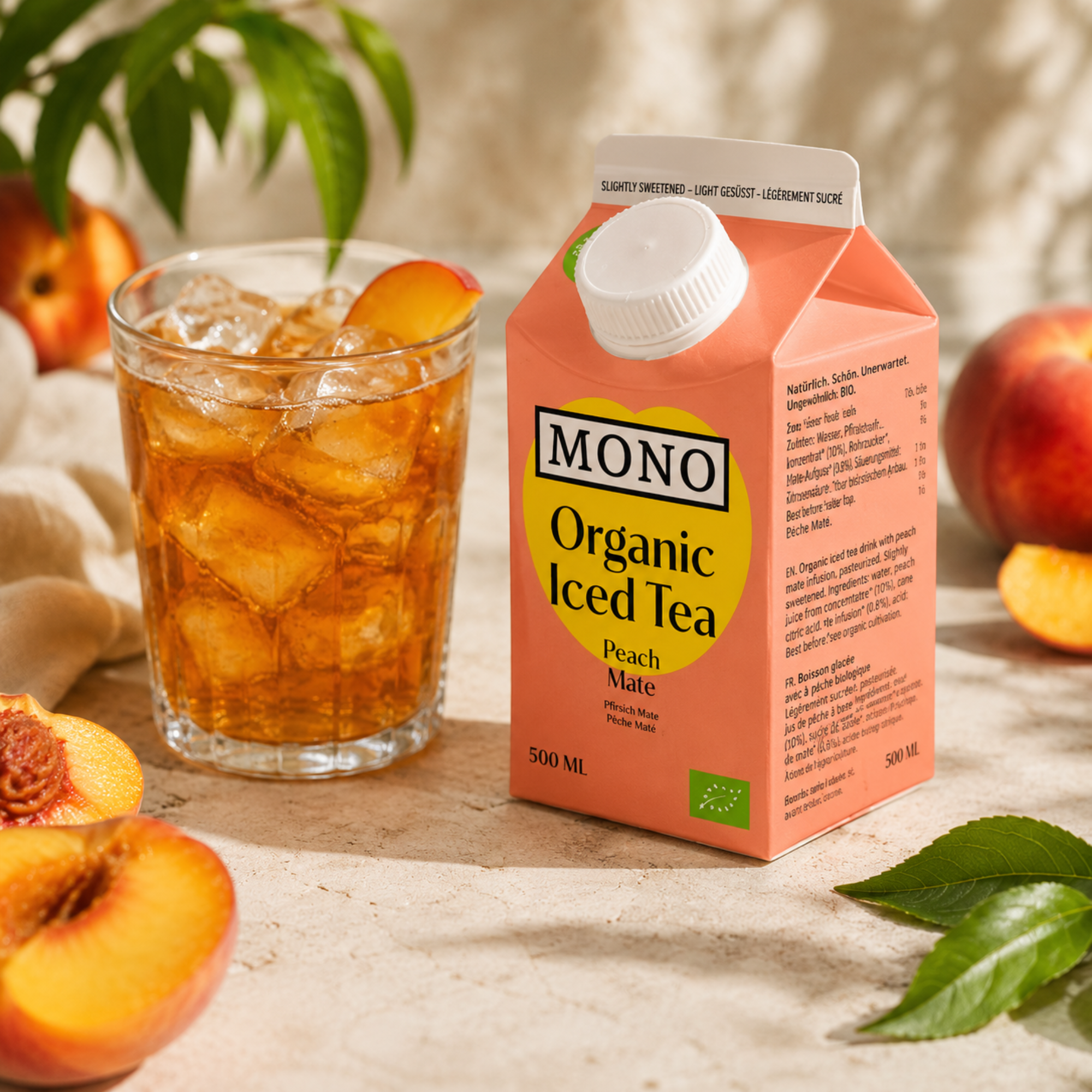 Iced Tea Peach Mate Organic 500ml