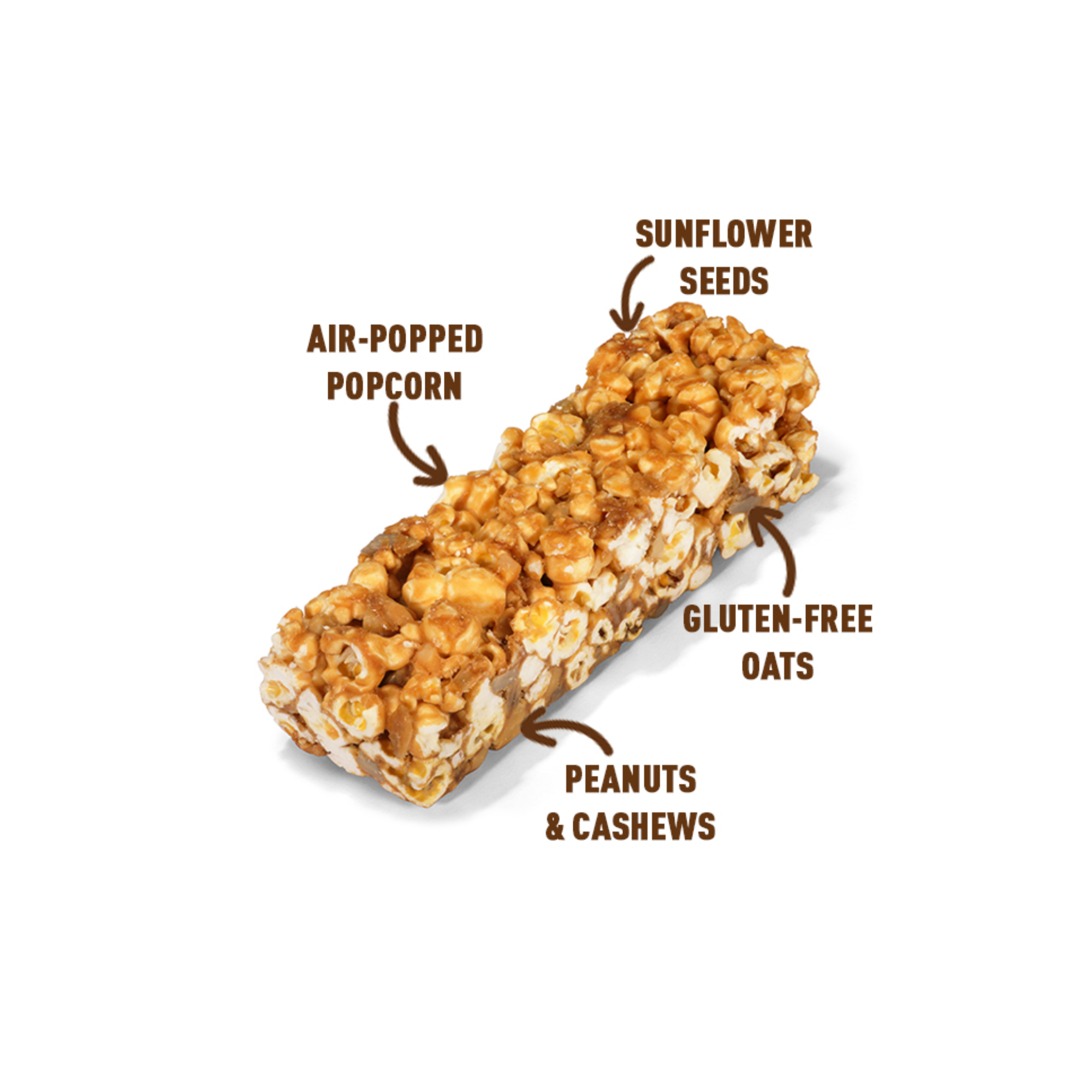 Popcorn Riegel - Salted Caramel & Nüsse 27g