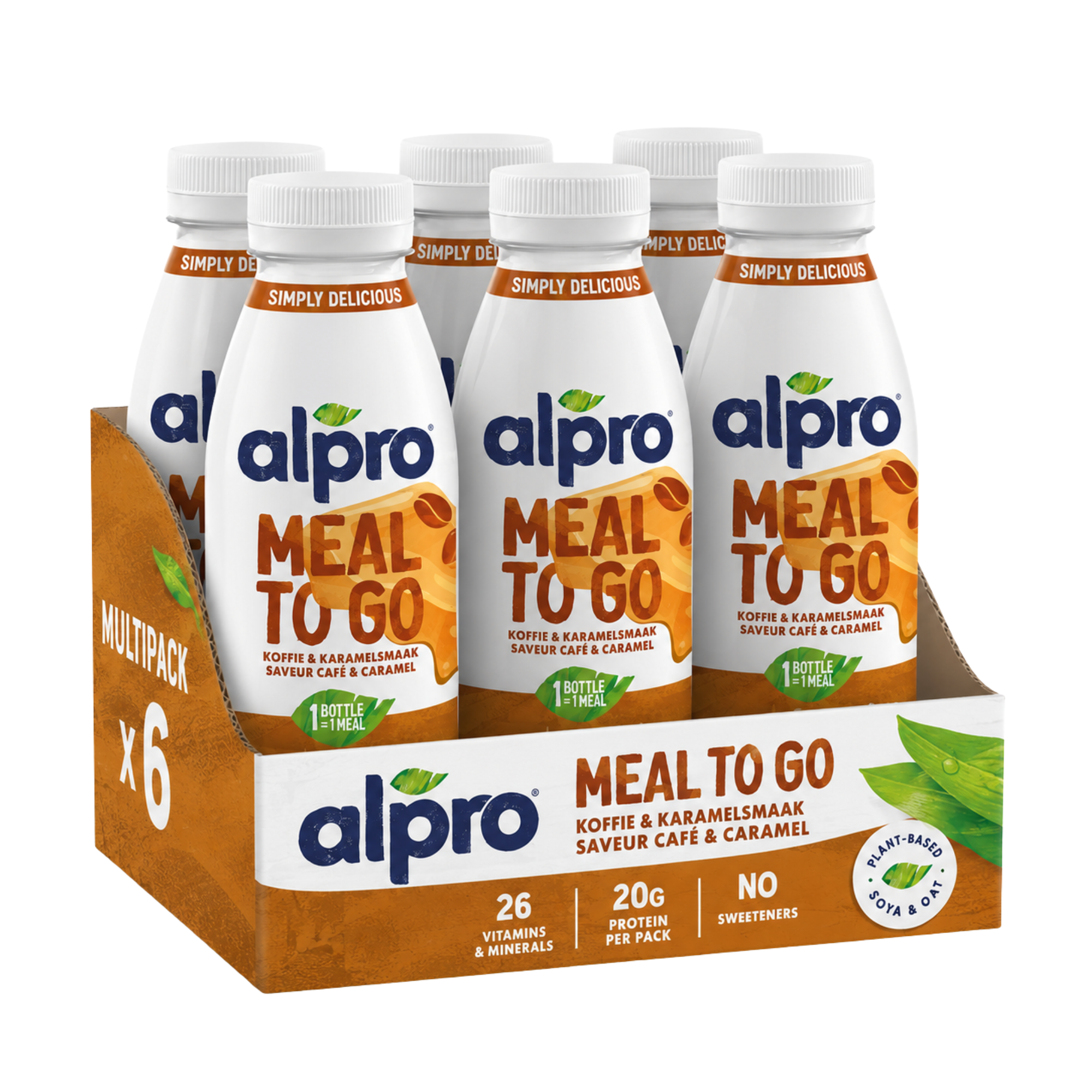 Alpro Meal to Go Coffee-Caramel 6 x 500ml
