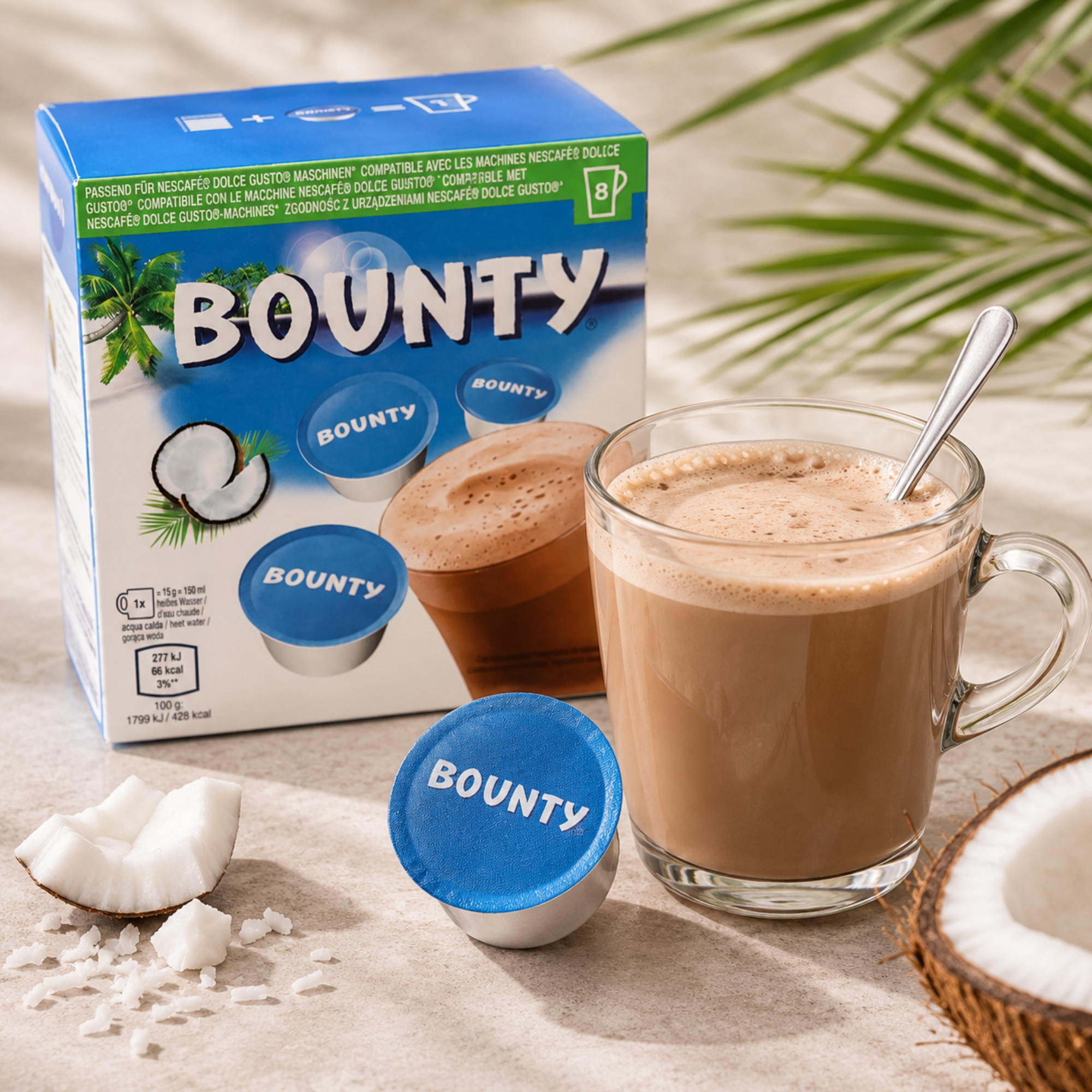 Bounty Trinkschokolade – Dolce Gusto Kapseln 8er Pack - 120g