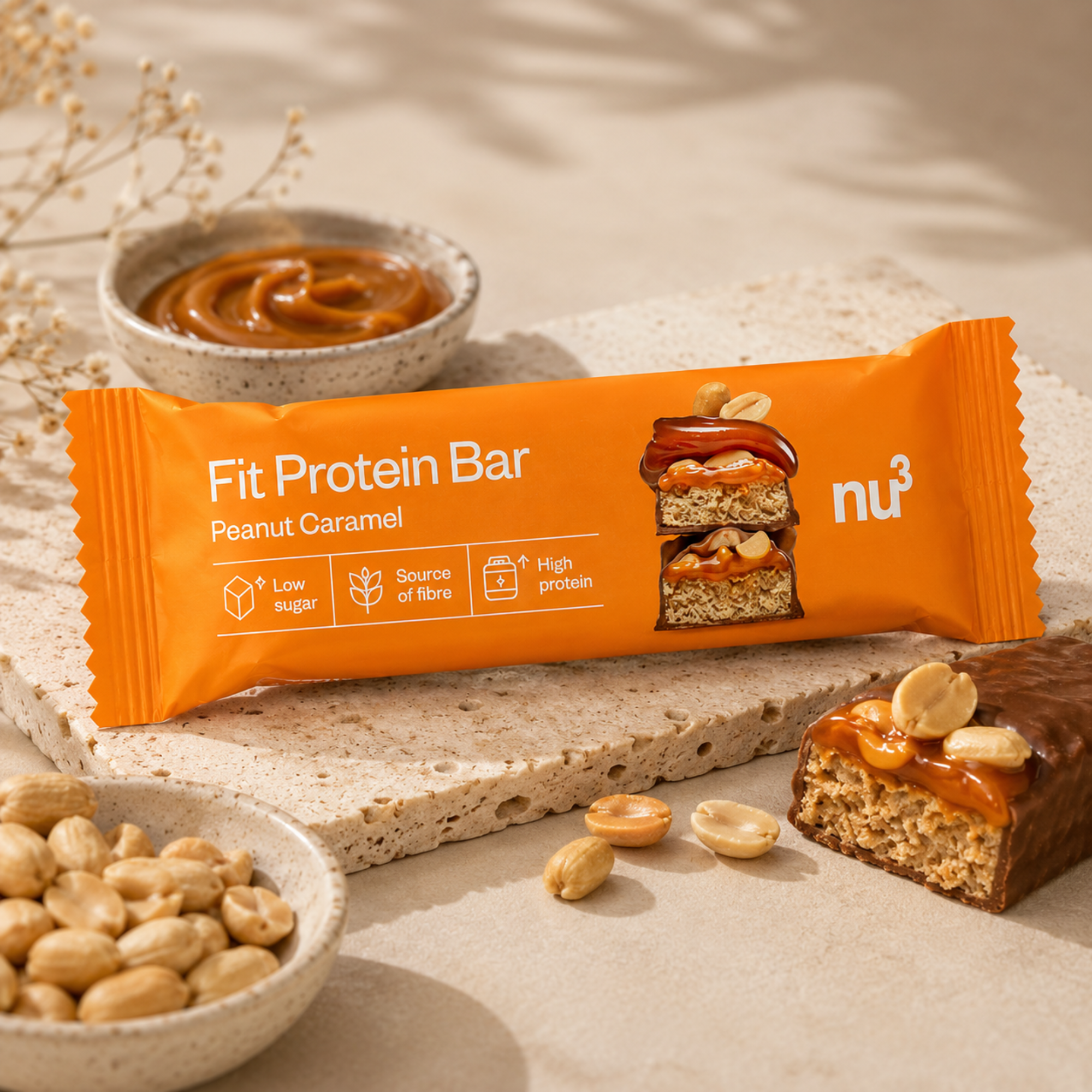 nu3 Fit Protein Bar - Peanut Caramel 55g