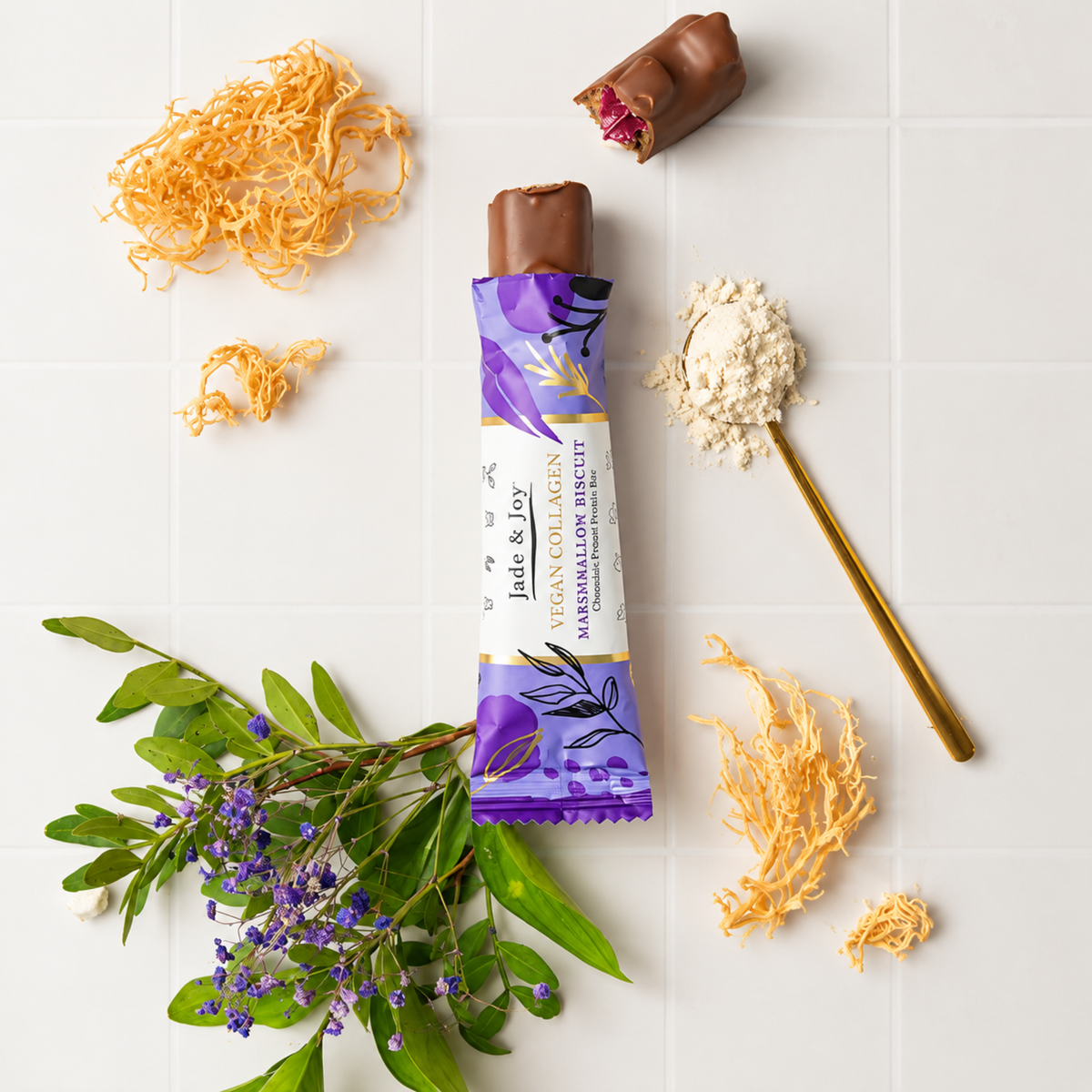 Barre protéinée au collagène goût biscuit guimauve 12 x 50g