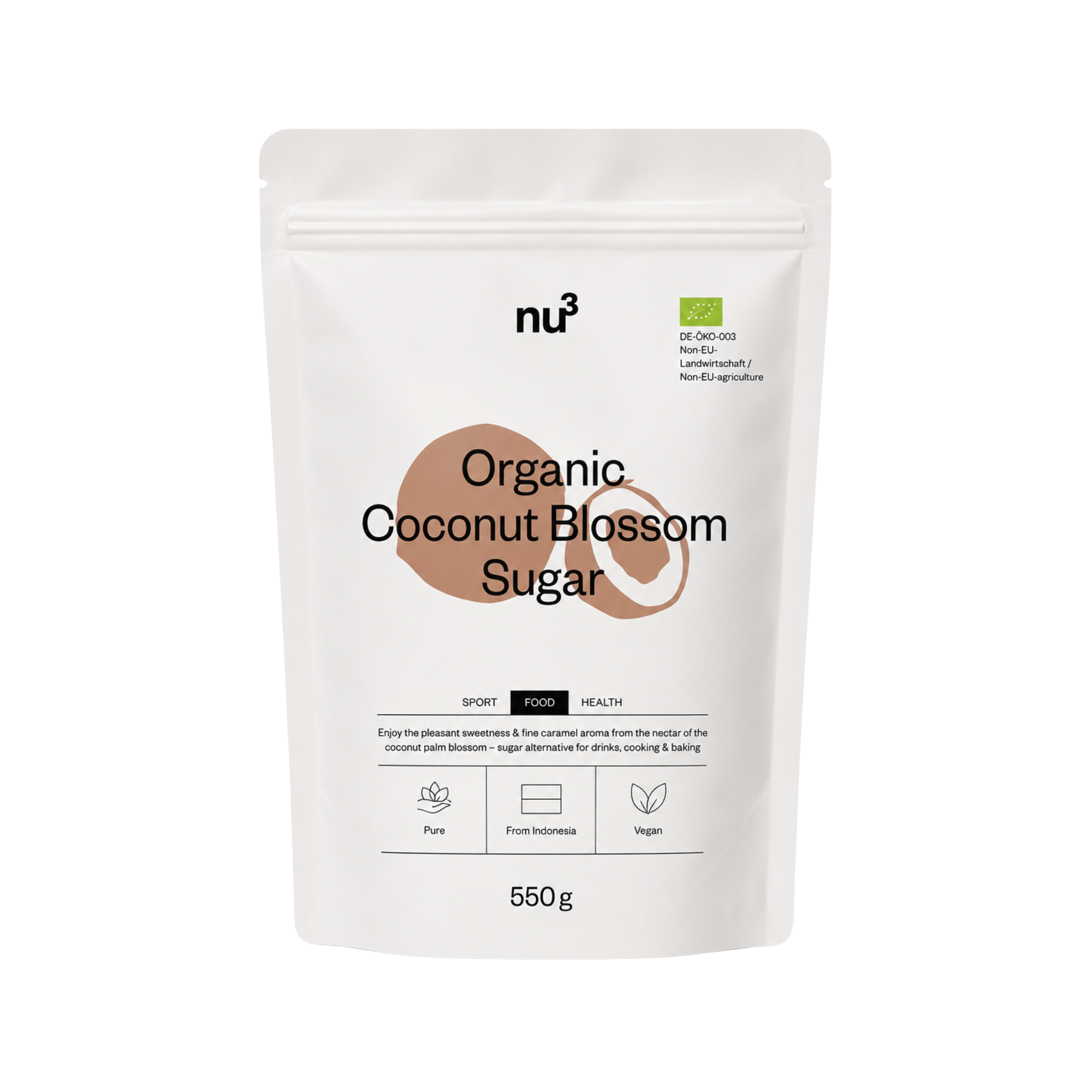 nu3 Kokosblütenzucker Bio 550g