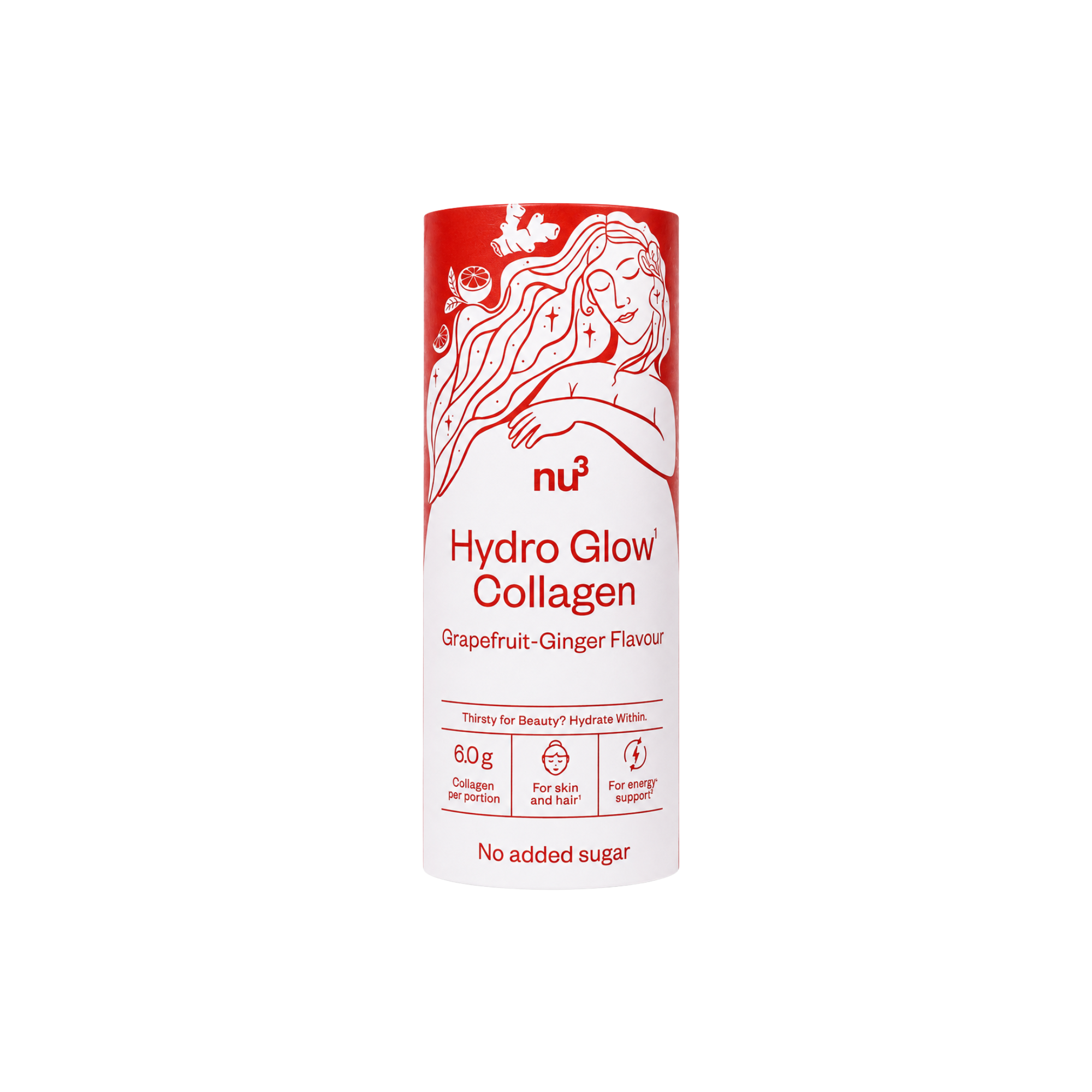 nu3 Hydro Glow Collagen - Grapefruit Ginger Flavour 240ml