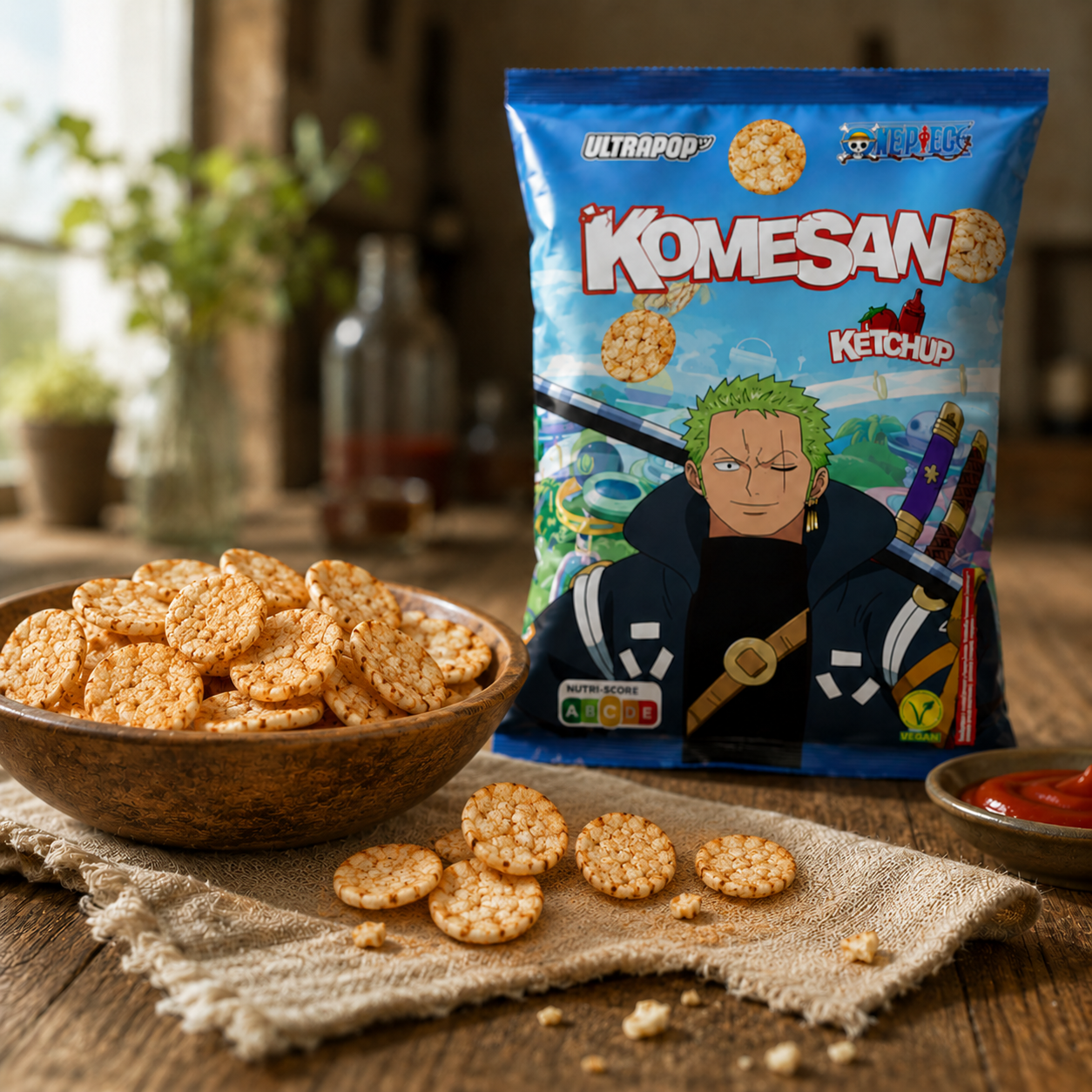 Komesan Rice Chips Zoro - Ketchup 60g