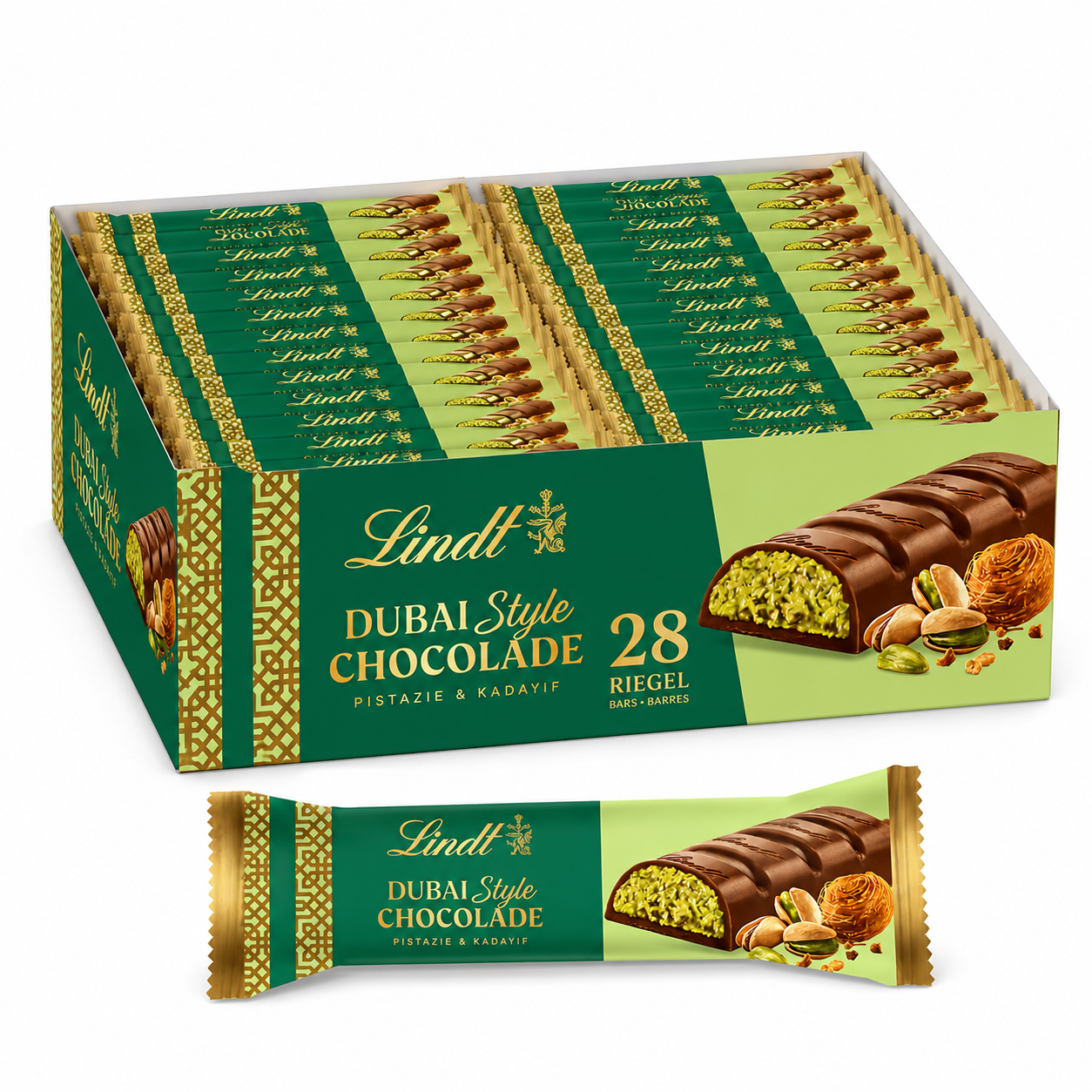 Lindt Dubai Style Chocolade Riegel 28 x 40g