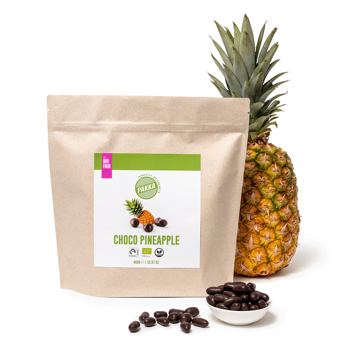 Schoko Ananas Fairtrade & Bio 450g