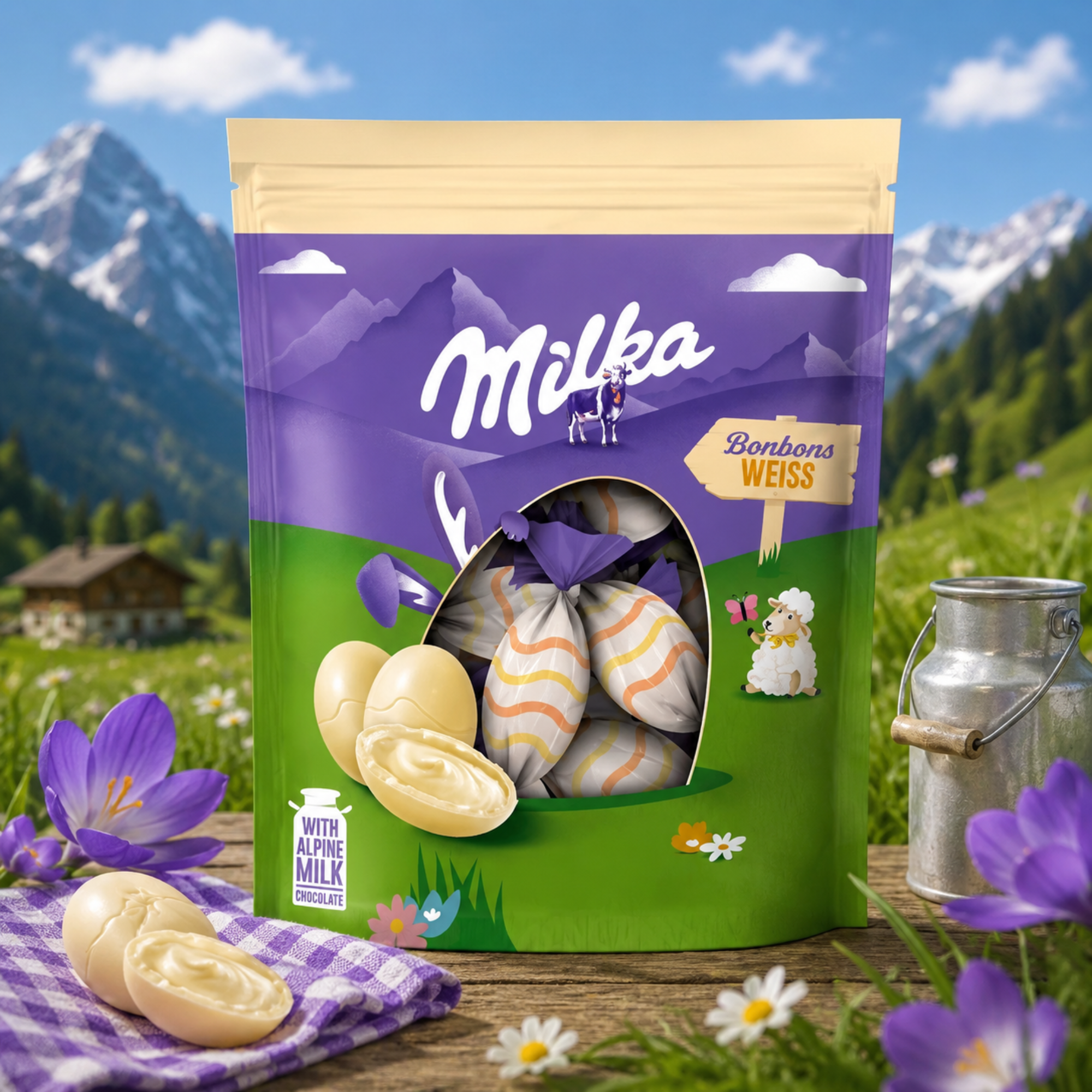 Milka White Bonbons 90g