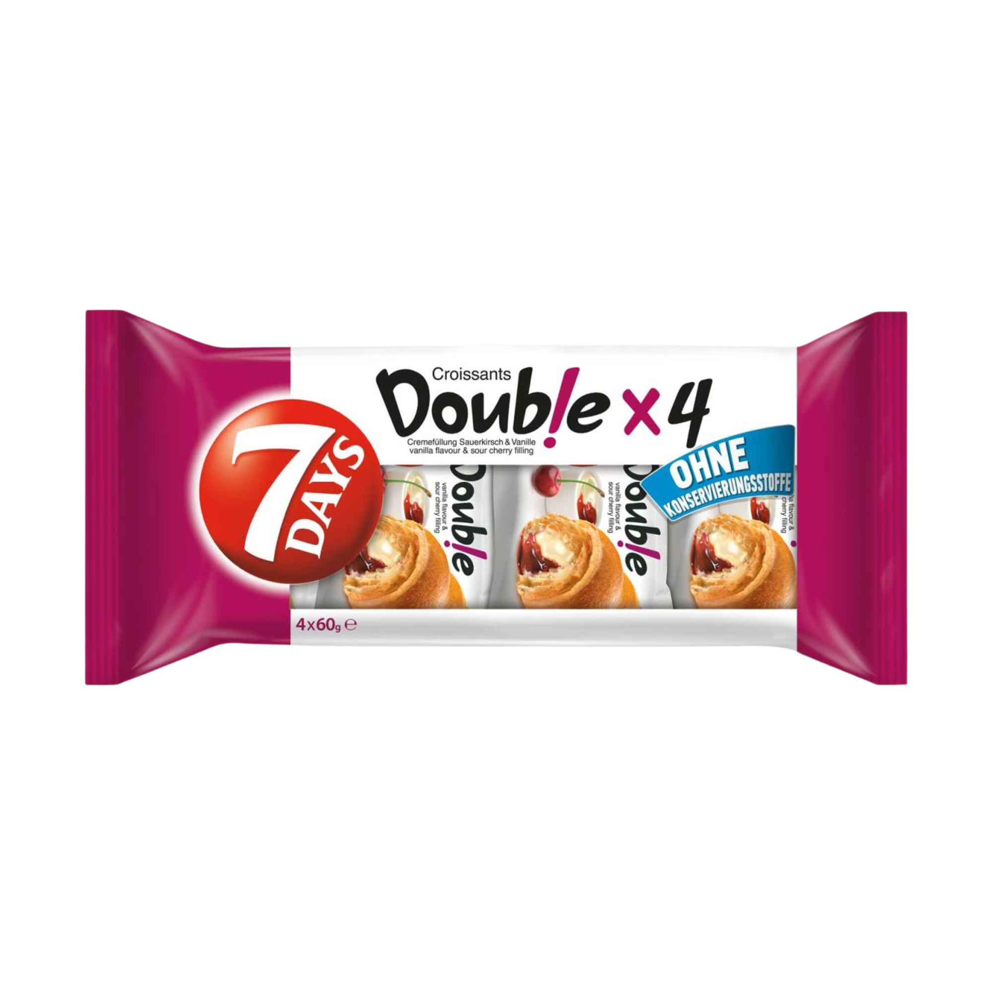 Croissants Vanilla-Sauerkirsche 4er Pack - 240g