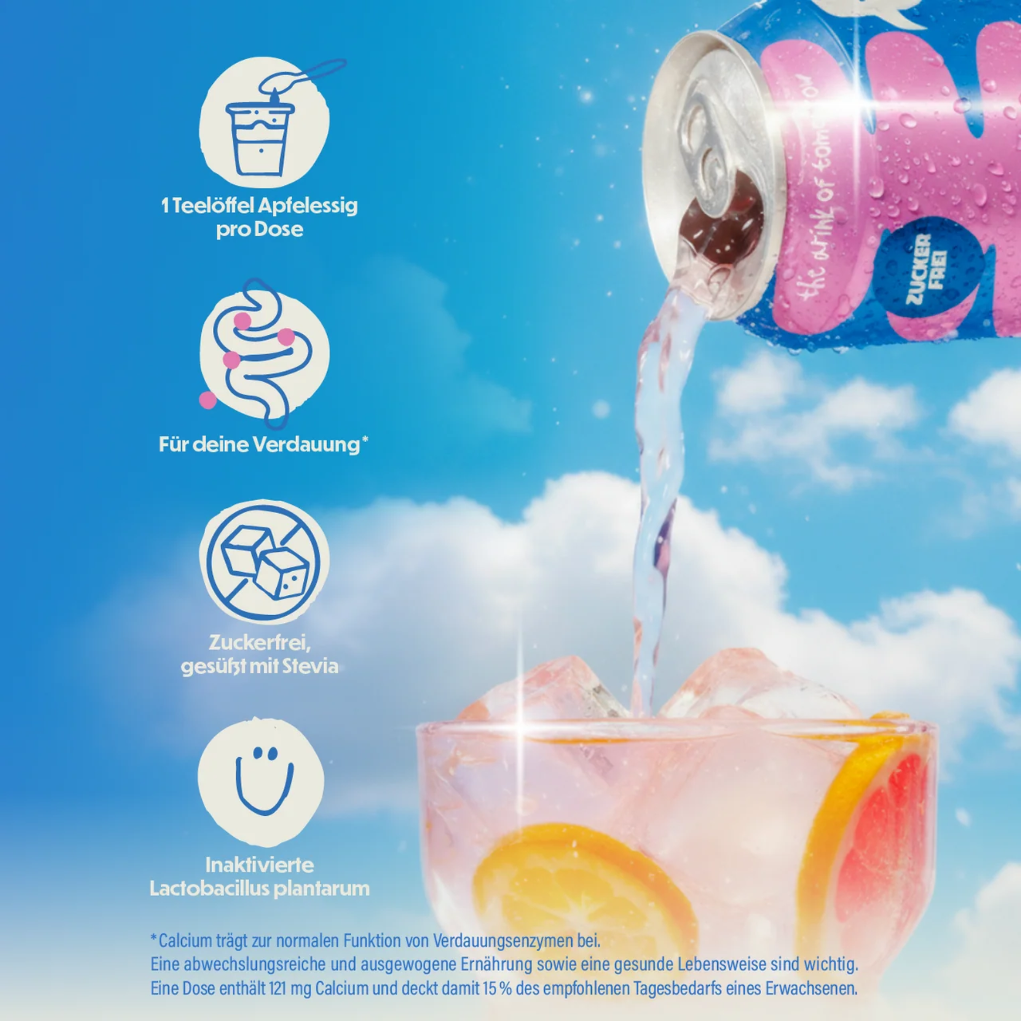 Limonade Grapefruit & Kumquat zuckerfrei 330ml