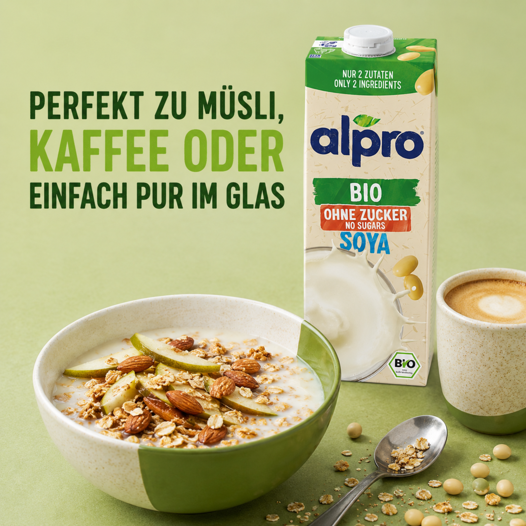 Alpro Sojadrink ohne Zucker Bio 1l