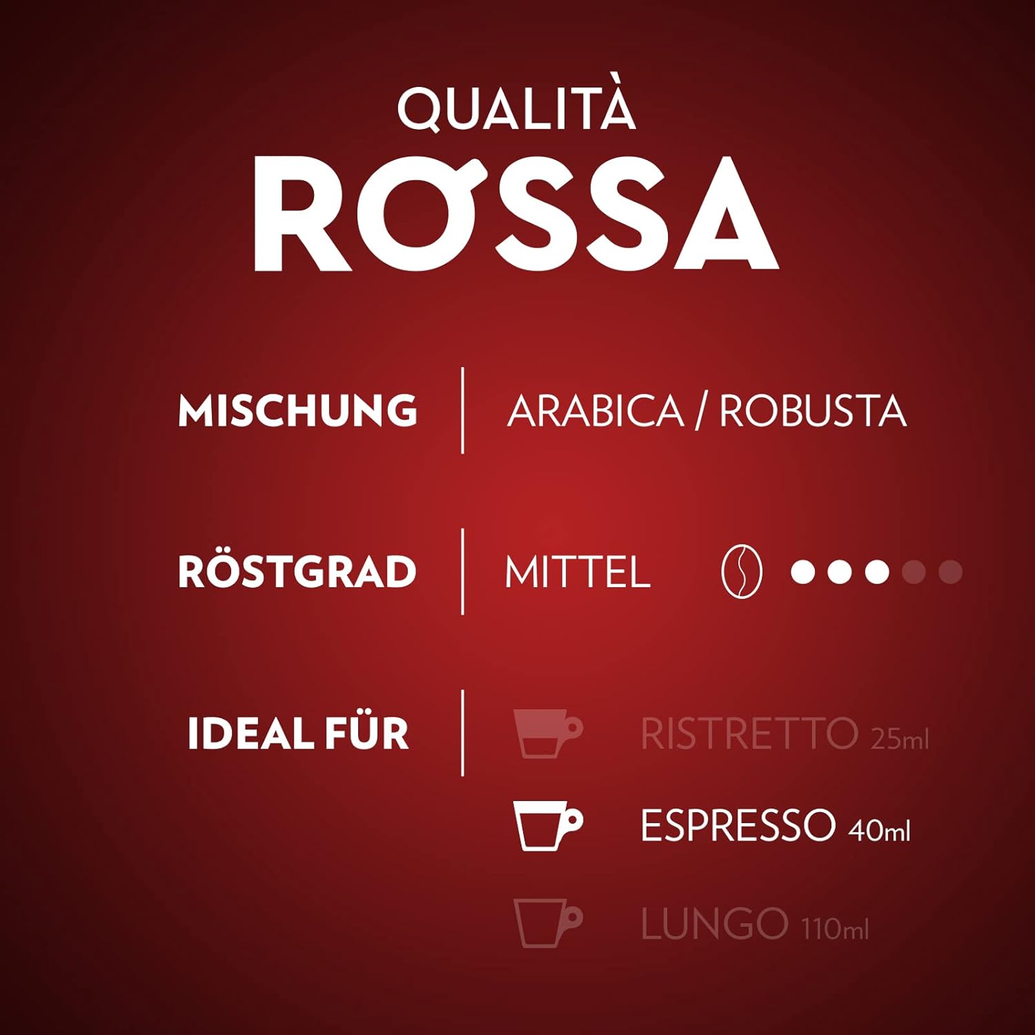 Capsules de café Qualitá Rossa paquet de 10 - 57g