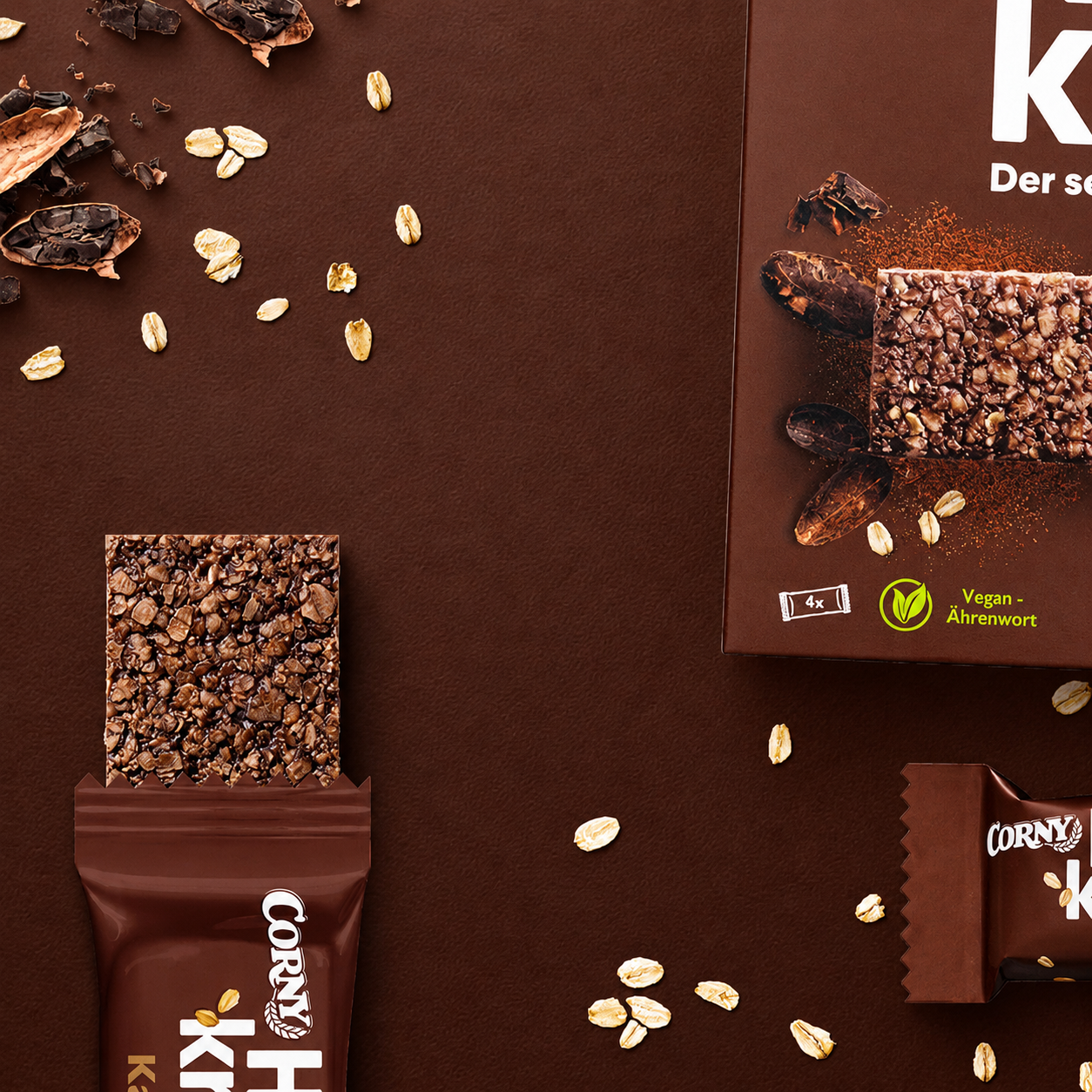 Barres Haferkraft au cacao, paquet de 4 - 140 g