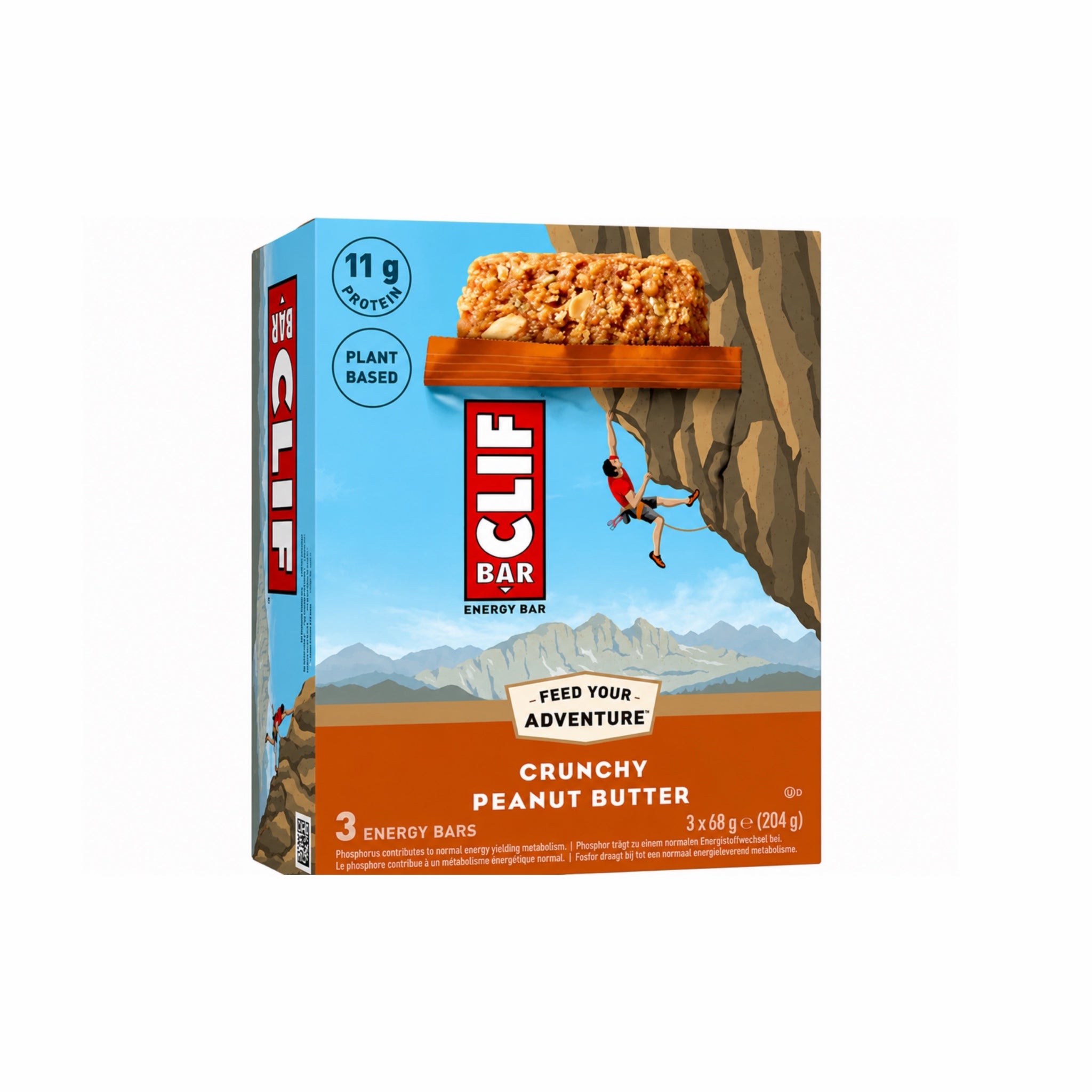 CLIF Bar Crunchy Peanut Butter 3-Pack - 204g