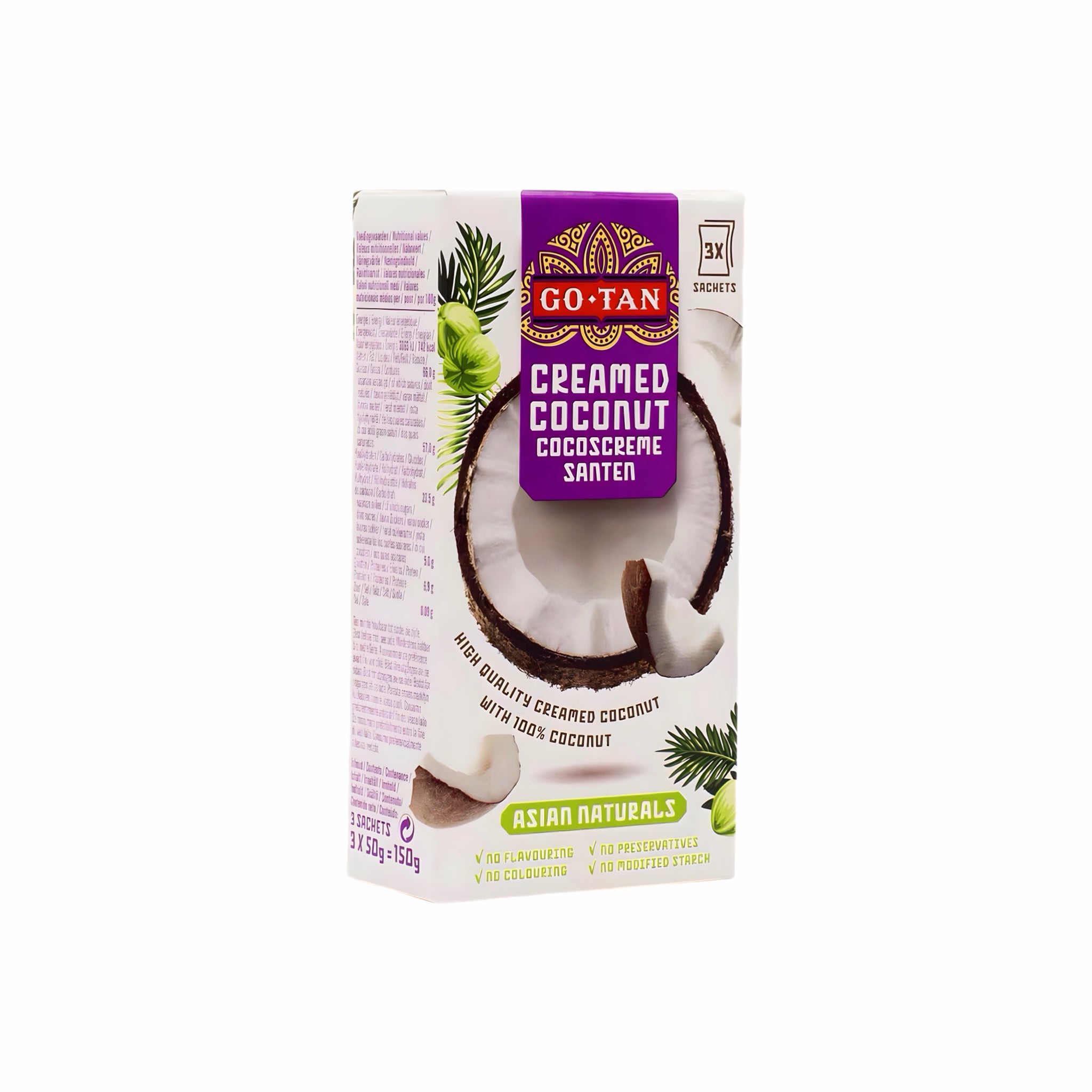 Kokosnuss-Creme 3er Pack - 150g