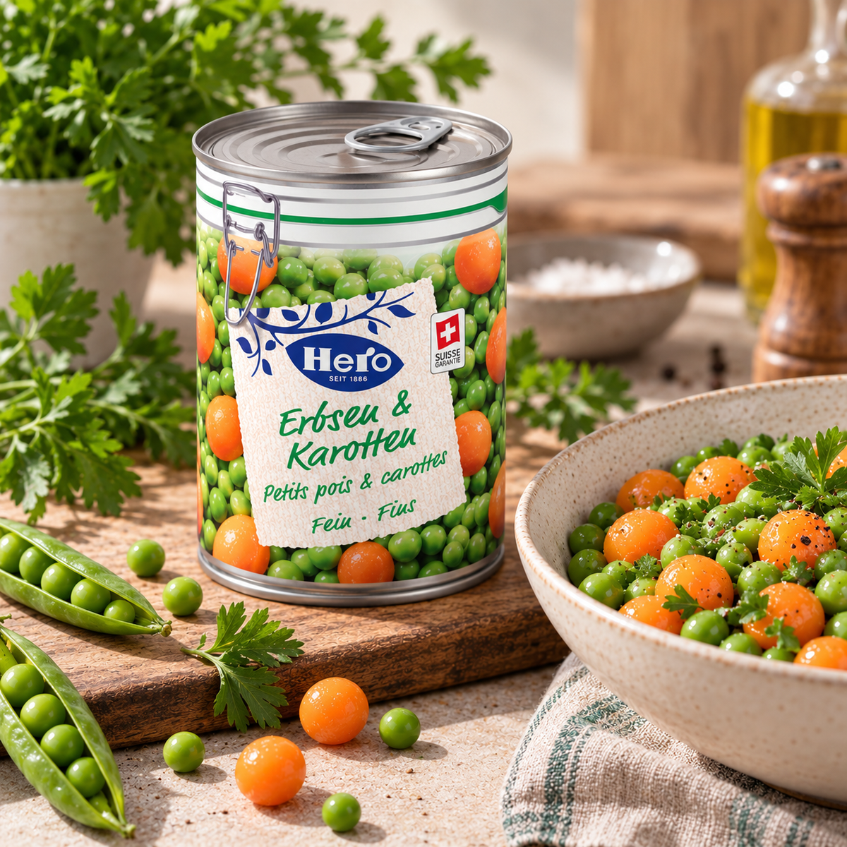 Hero Erbsen & Karotten Fein 420g