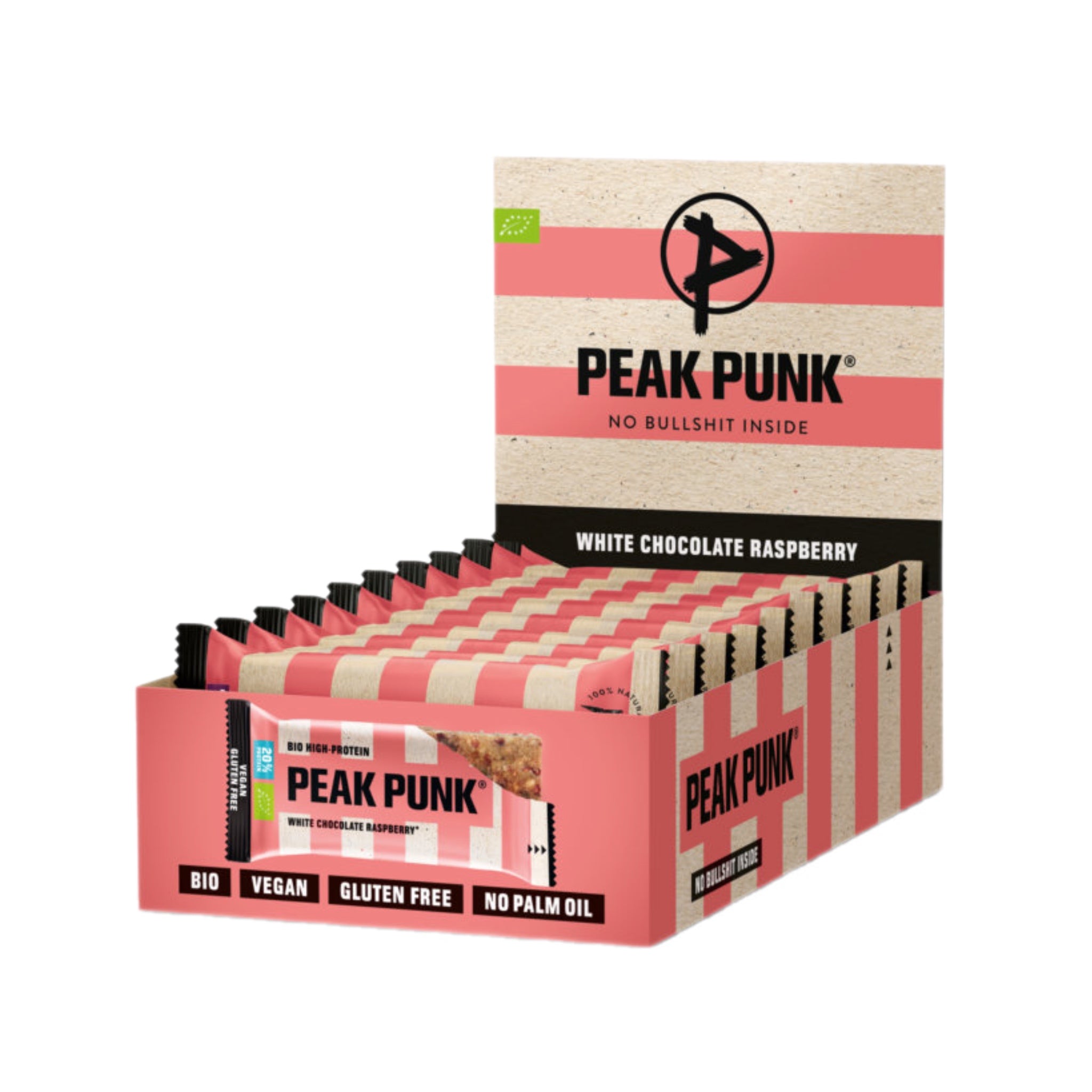Barre hyperprotéinée - Chocolat blanc framboise bio 55 g