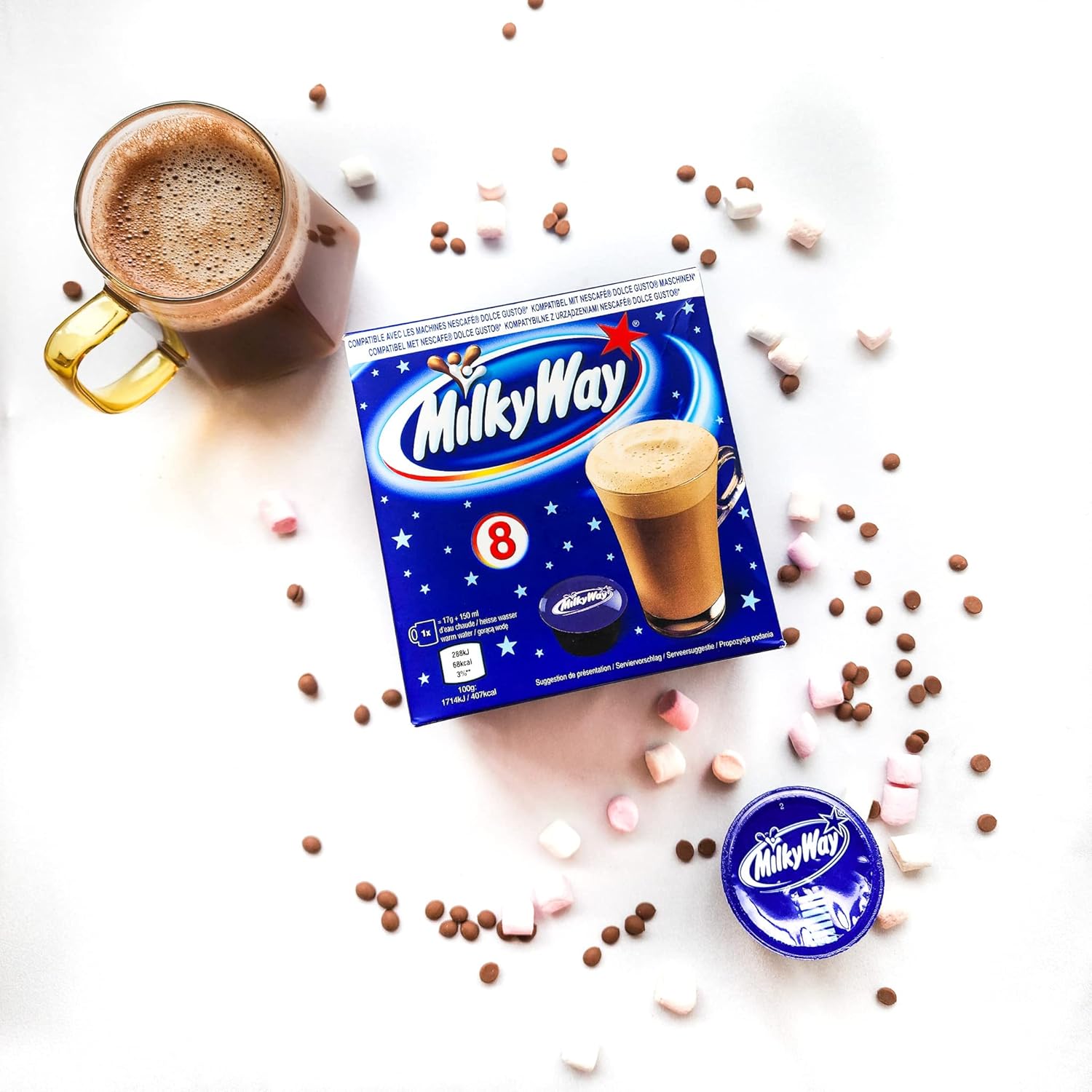 Milky Way Trinkschokolade Dolce Gusto Kapseln 8er Pack - 120g