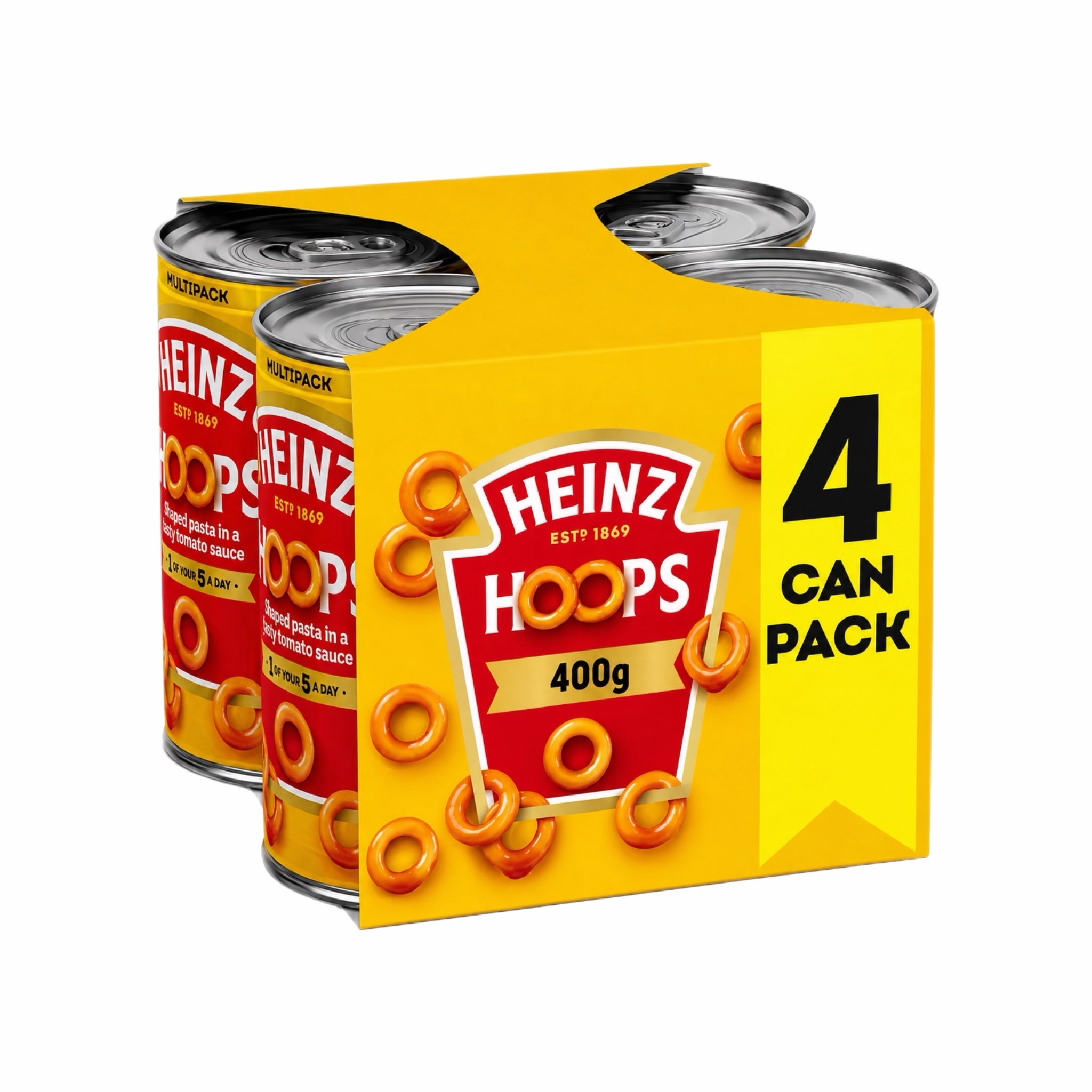 Heinz Pasta Hoops in Tomatensauce 4 x 400g